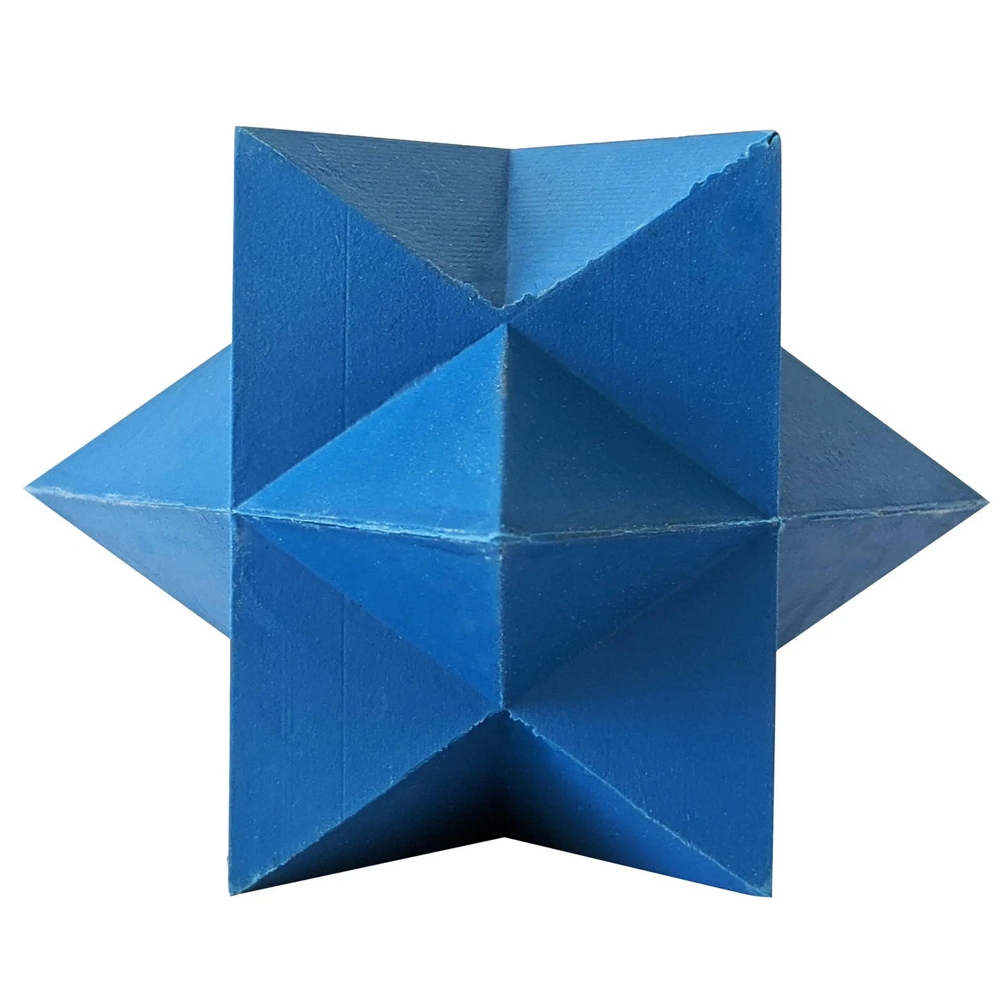 Blue Star-Shaped Natural Rubber Dog Chew Toy – Durable & Textured for Engaging Playtime American Pet Supplies