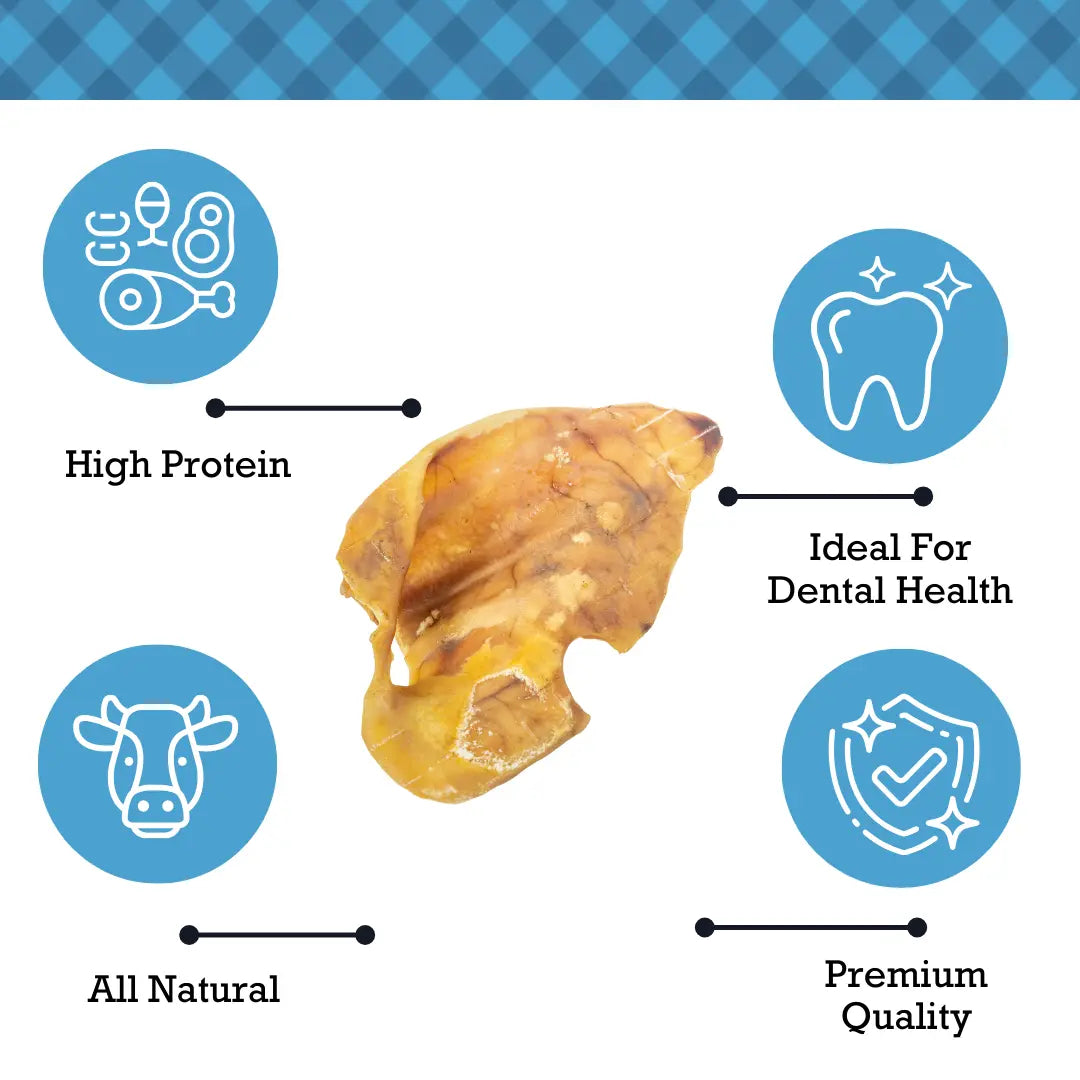 Country Living Whole Pig Ears Dog Treats – 100% Natural, Premium Pork Chews for Dental Care – (15-Pack) American Pet Supplies