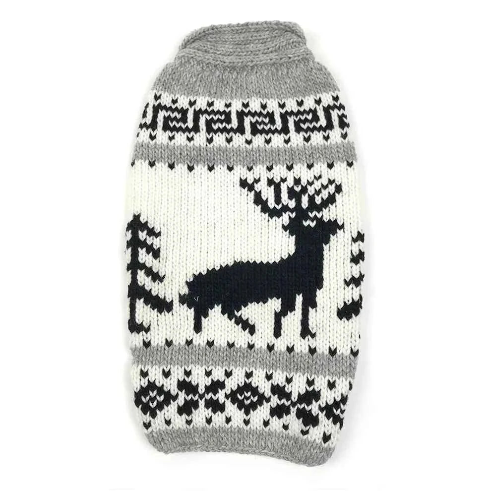 Reindeer Shawl Dog Sweater