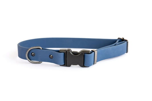 Waterproof Blue Jeans Super Soft PVC Dog Collar Euro-Dog Collars and Leads