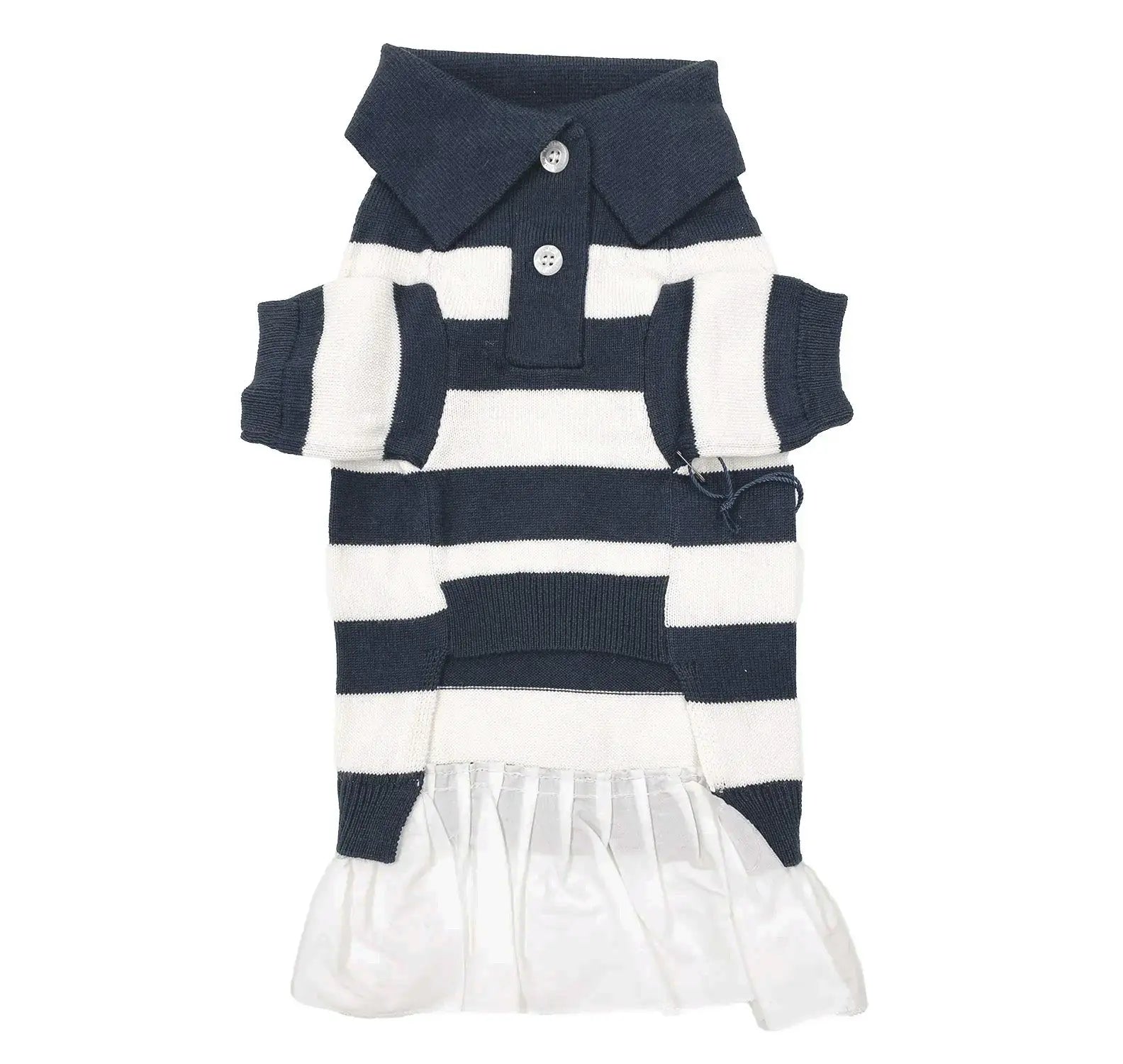 ‘Gladys’ Cashmere blend Polo Dress BESPOKE PAWS