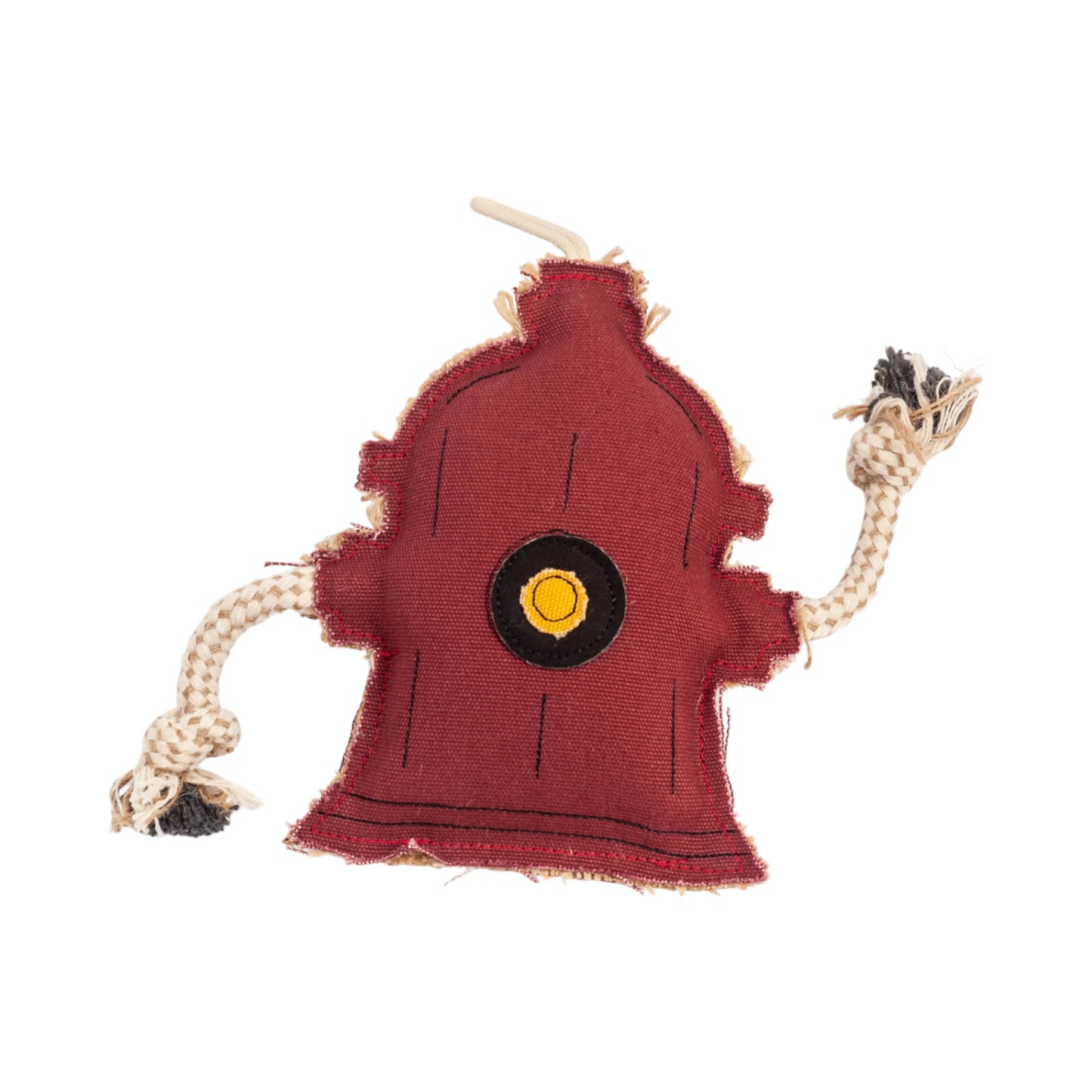 Country Living Canvas & Jute Fire Hydrant Dog Chew Toy – Durable, Safe and Non-Toxic American Pet Supplies