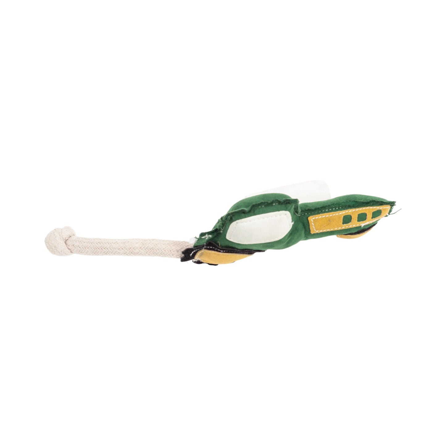 Country Living Faux Leather Green Tractor Dog Chew Toy, Durable, Safe and Non-Toxic American Pet Supplies