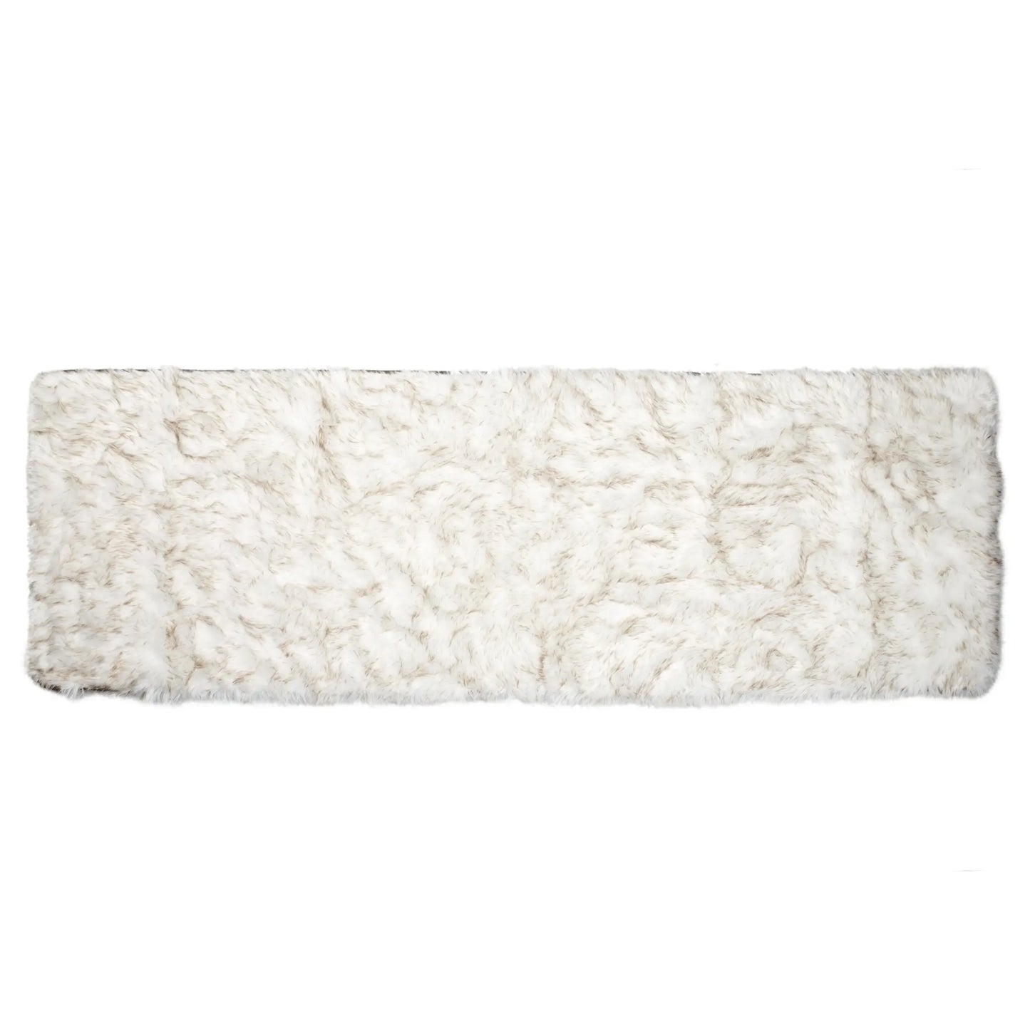 PupProtector™ Waterproof Bed Runner - White with Brown Accents Paw.com