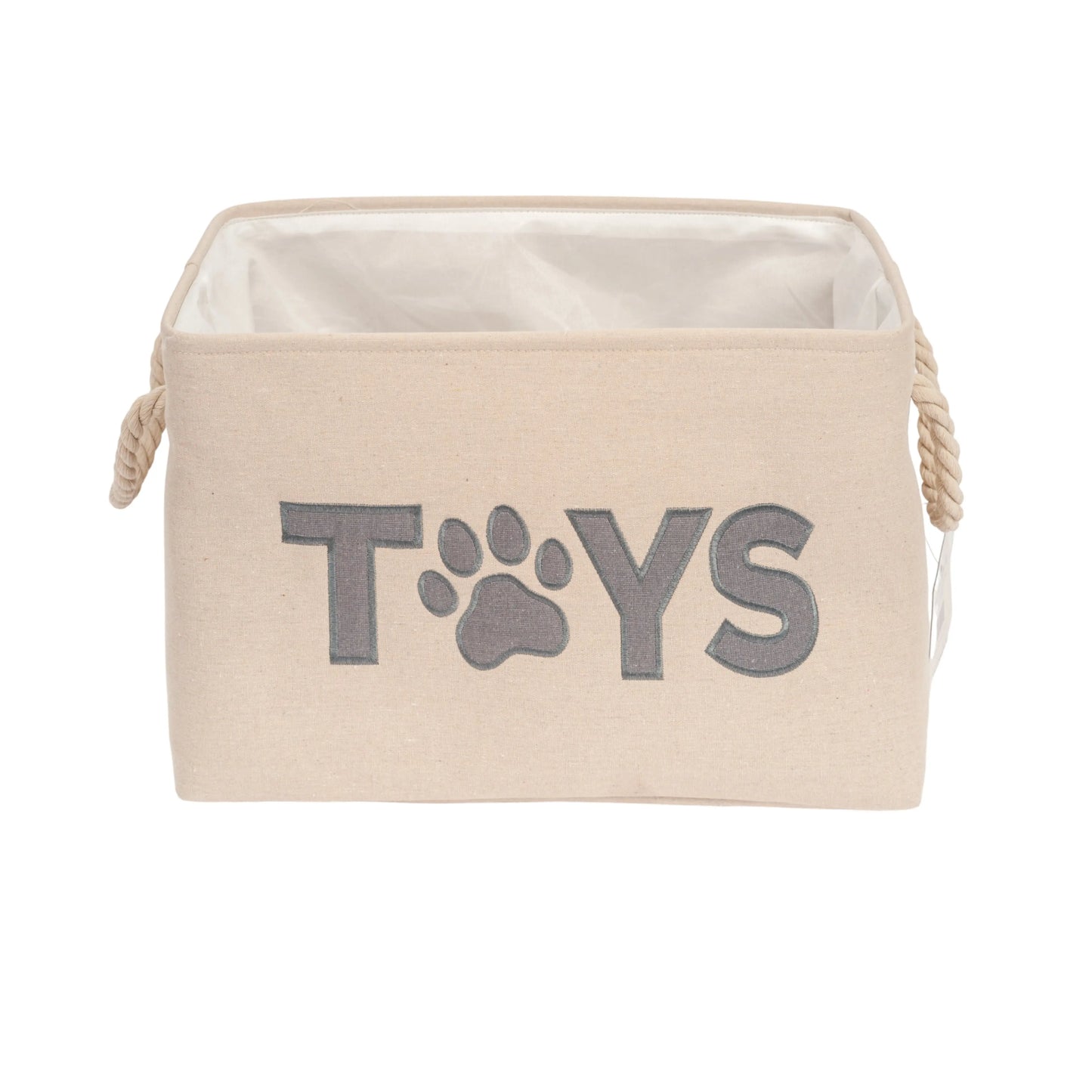 Country Living Foldable Fabric Dog Toy Storage Bin - Convenient Organizer for Pet Accessories American Pet Supplies