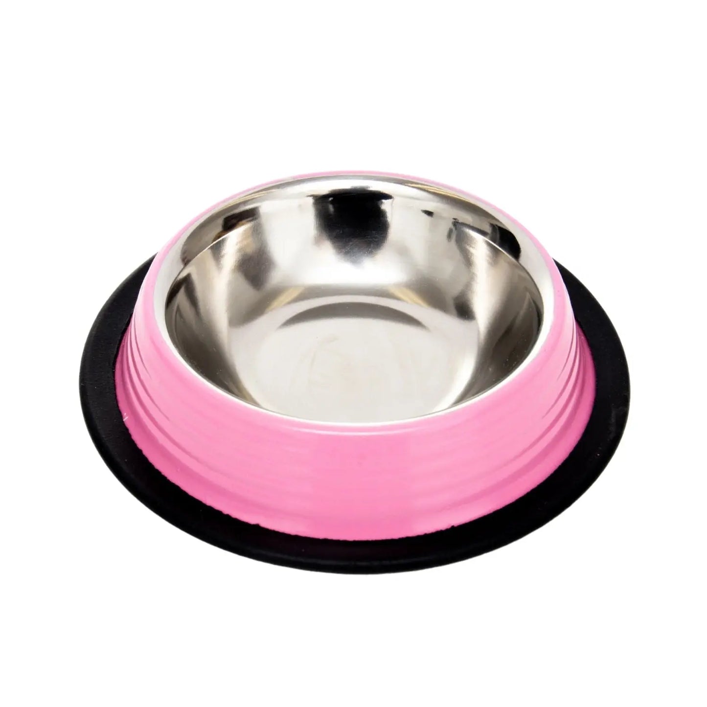 Country Living Set of 2 Ribbed Non-Slip Pet Bowls – Carnation Pink American Pet Supplies