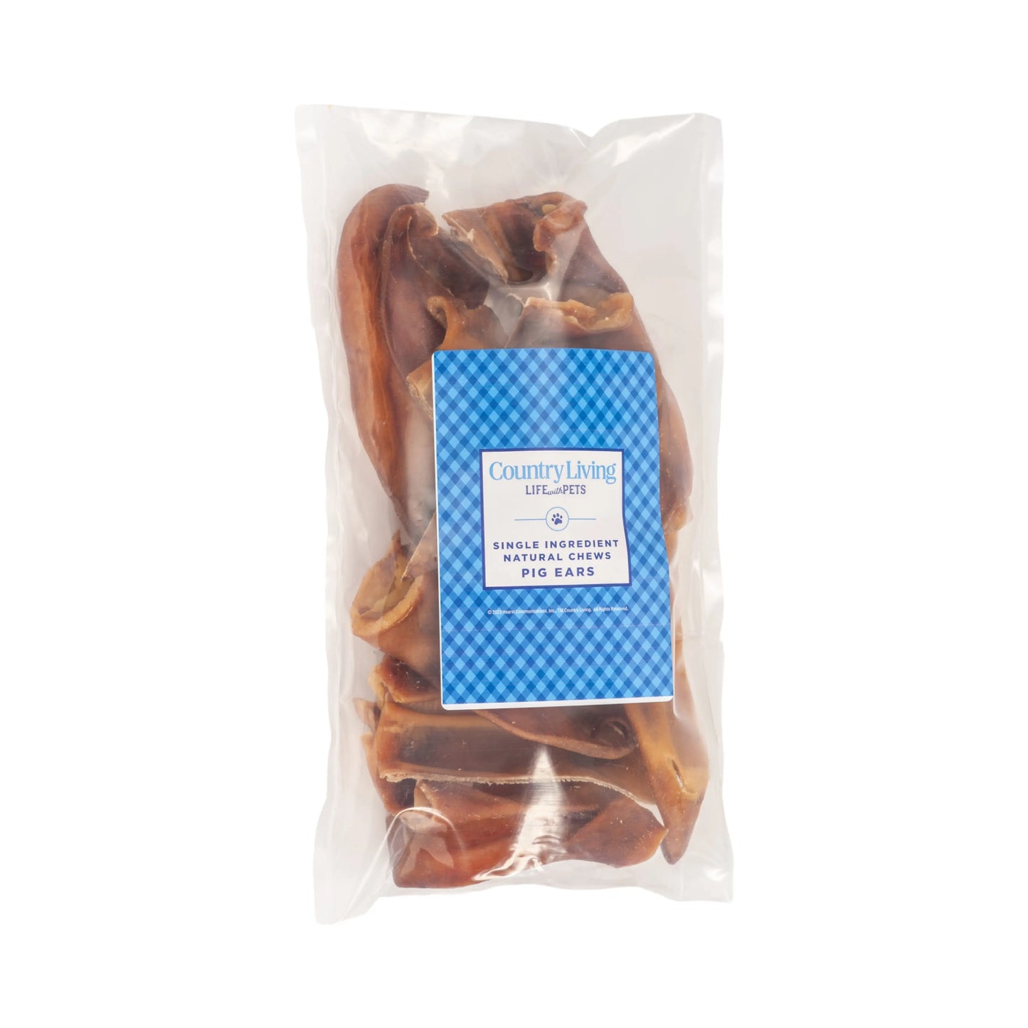 Country Living Whole Pig Ears Dog Treats – 100% Natural, Premium Pork Chews for Dental Care – (15-Pack) American Pet Supplies