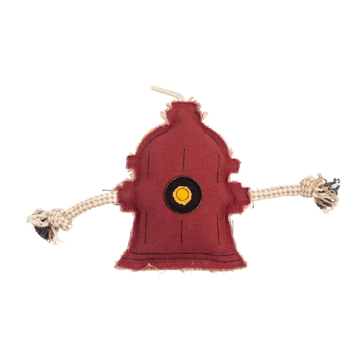 Country Living Canvas & Jute Fire Hydrant Dog Chew Toy – Durable, Safe and Non-Toxic American Pet Supplies
