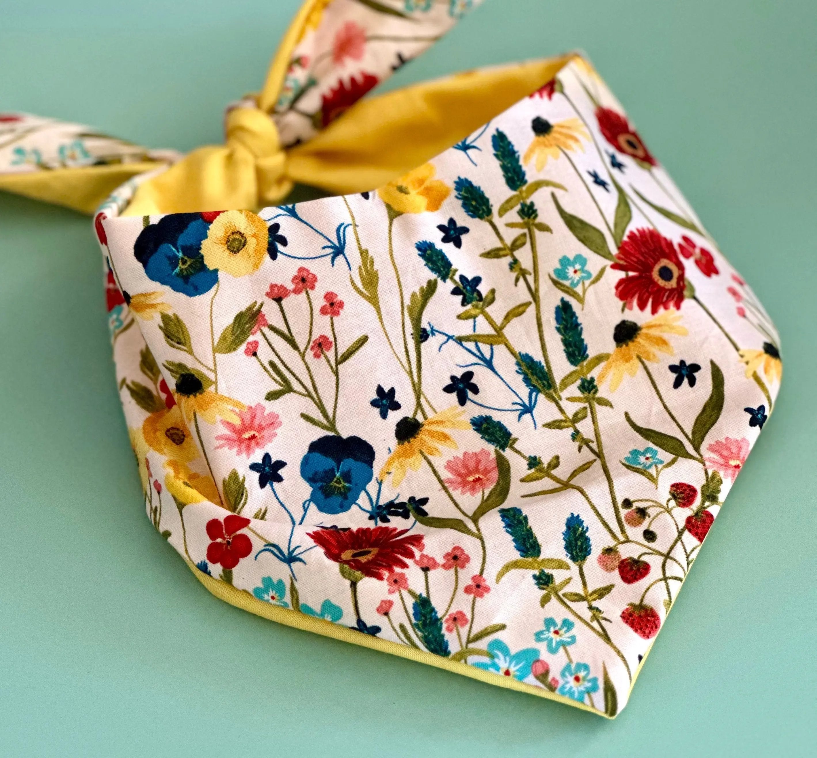 Spring Flowers Dog Bandana New Arrivals Happy Tails Outfitters