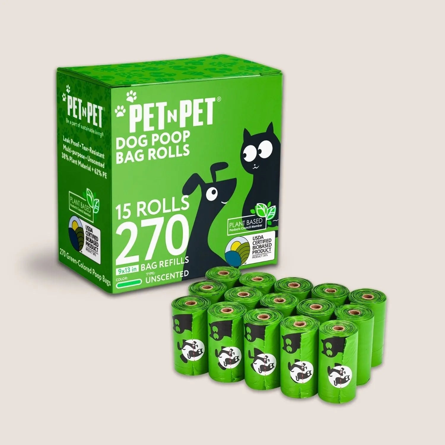 41% Plant-based Poop Bags - K9 Outdoors