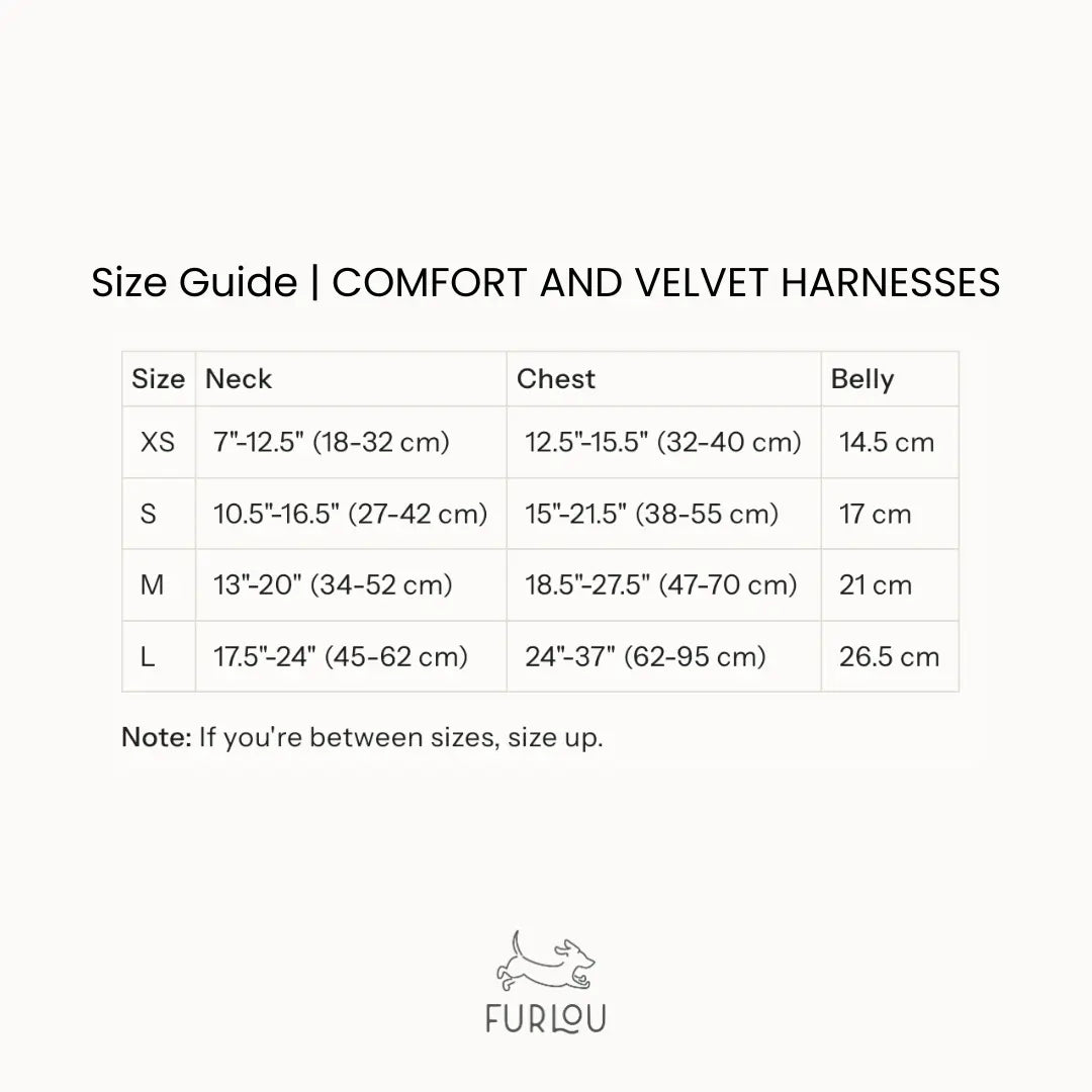 Yellow - Velvet Dog Harness FURLOU