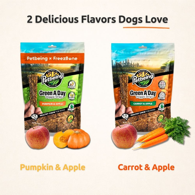 Freezbone Veggie Stick Bundle (4/pack: Carrot - Pumpkin - Apple mix)