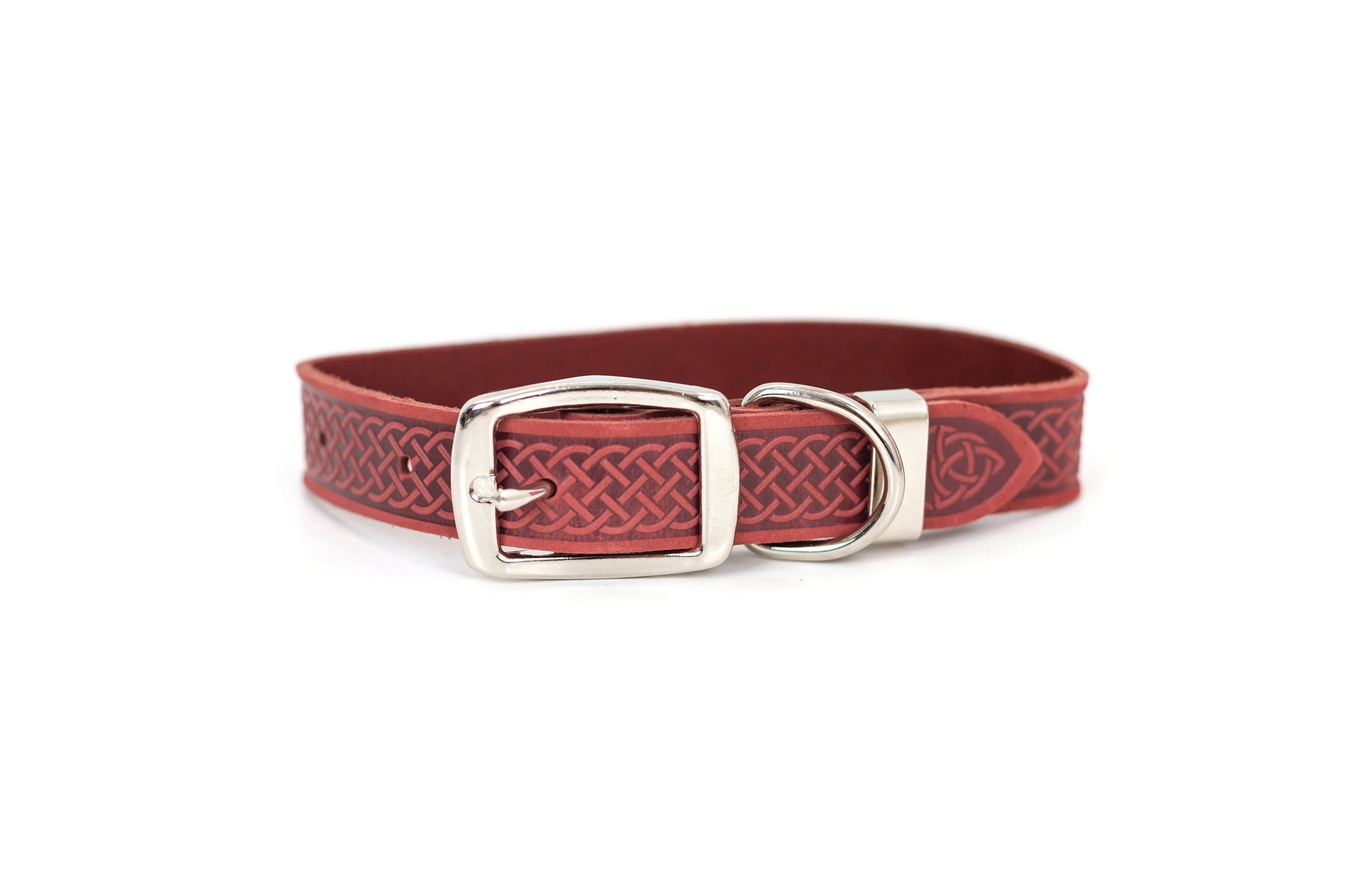 Z Celtic Style Leather Dog Collar Euro-Dog Collars and Leads