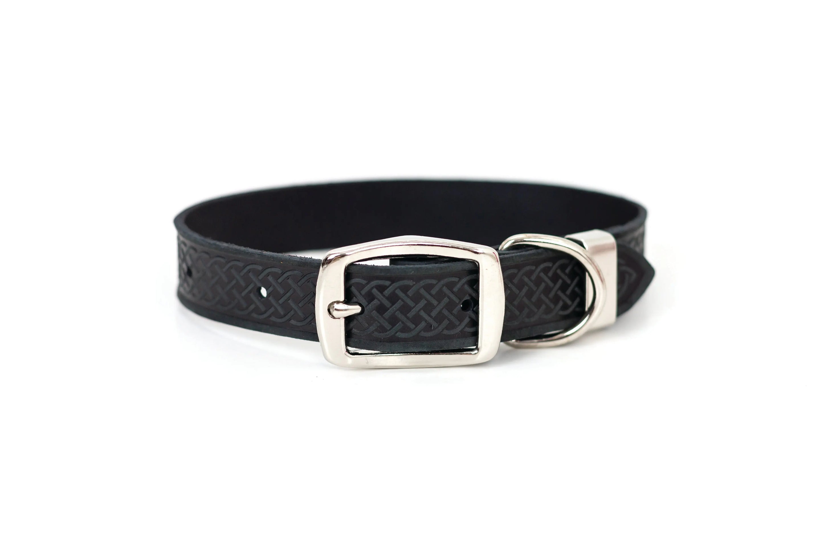 Z Celtic Style Leather Dog Collar Euro-Dog Collars and Leads