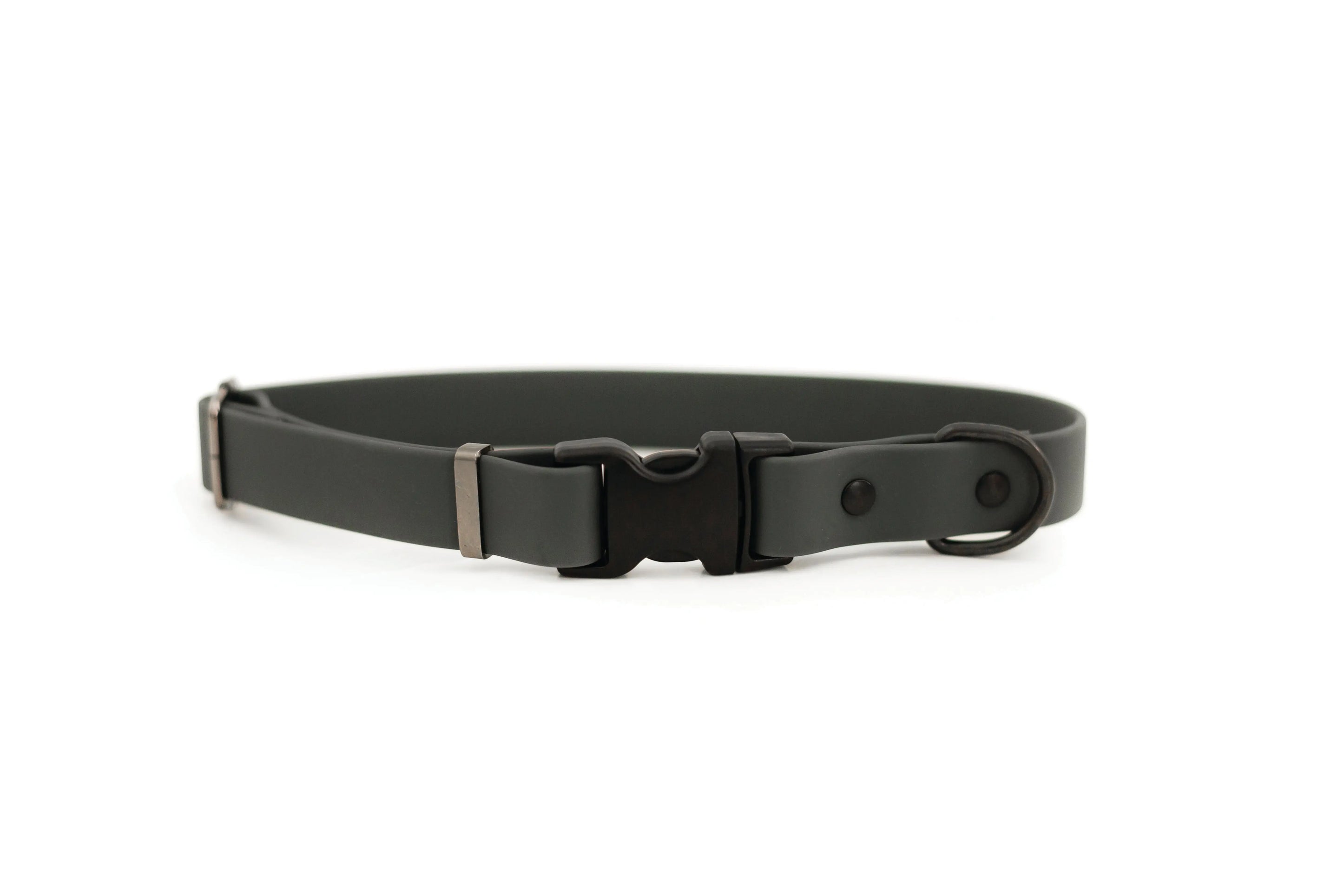 Waterproof Charcoal Super Soft PVC Dog Collar Euro-Dog Collars and Leads
