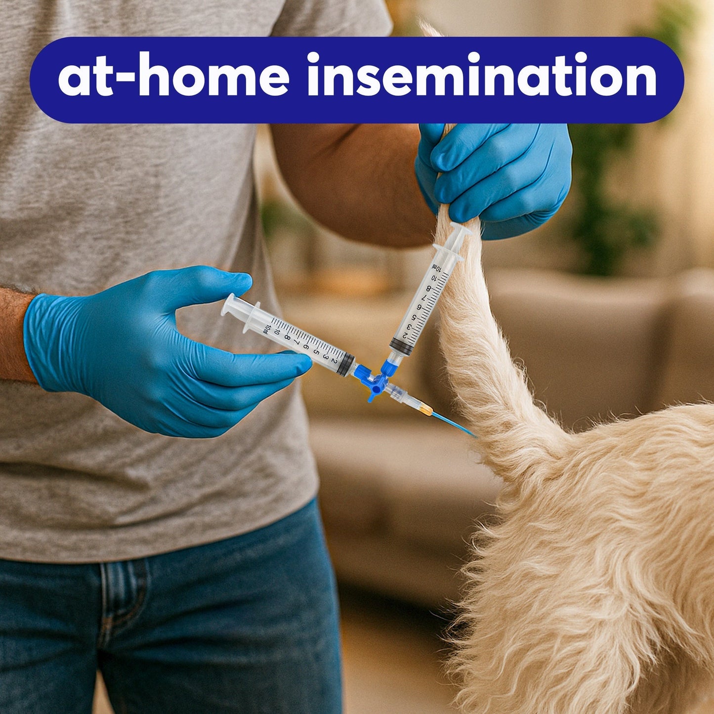 3-Way Canine Breeding Kit – Complete Set for Semen Collection and Insemination with Collection Cones, Insemination Rods, Syringes, Tubes, Gloves, Valves & Lubricating Jelly Horizon Animal Care