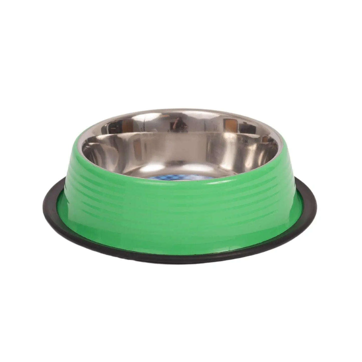 Country Living Set of 2 Ribbed Non-Slip Pet Bowls – Irish Green American Pet Supplies