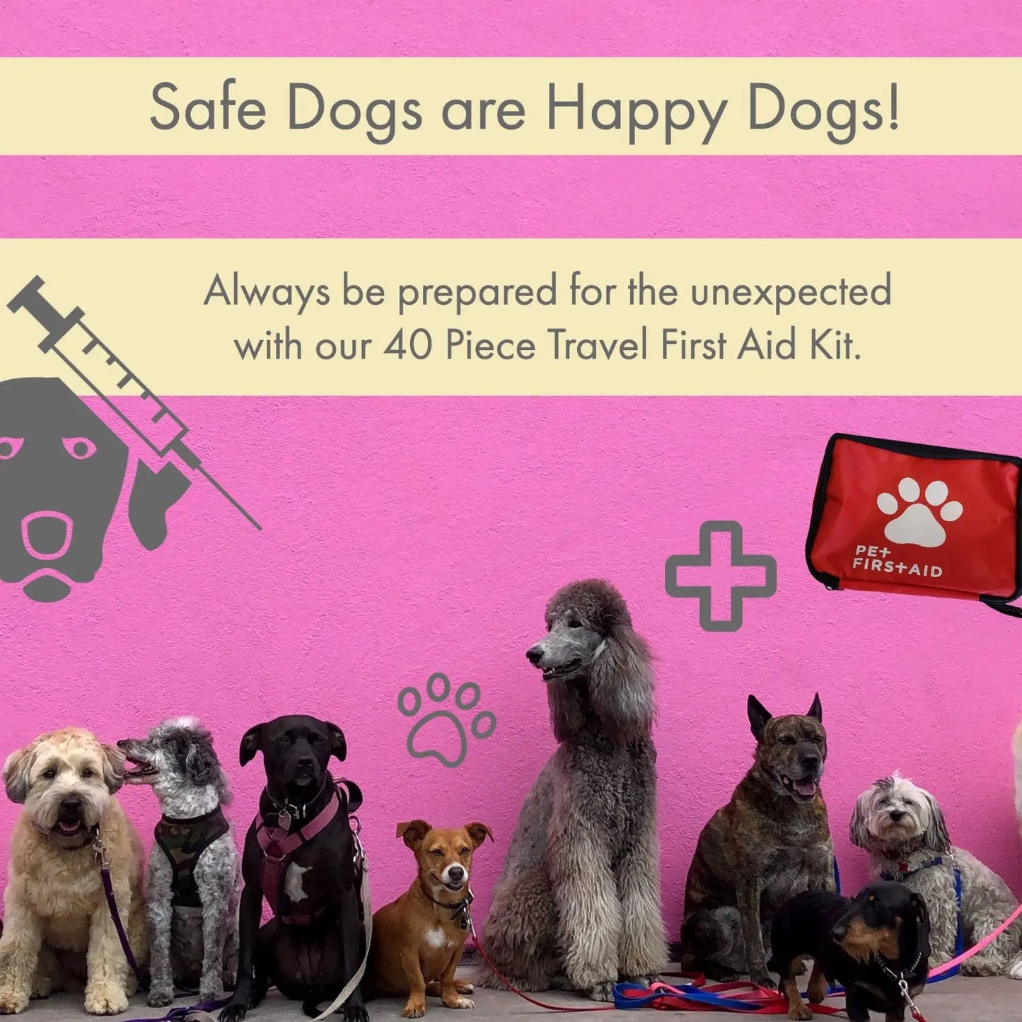 Comprehensive 40-Piece Pet Travel First Aid Kit for Emergencies, Safety, & Adventure American Pet Supplies