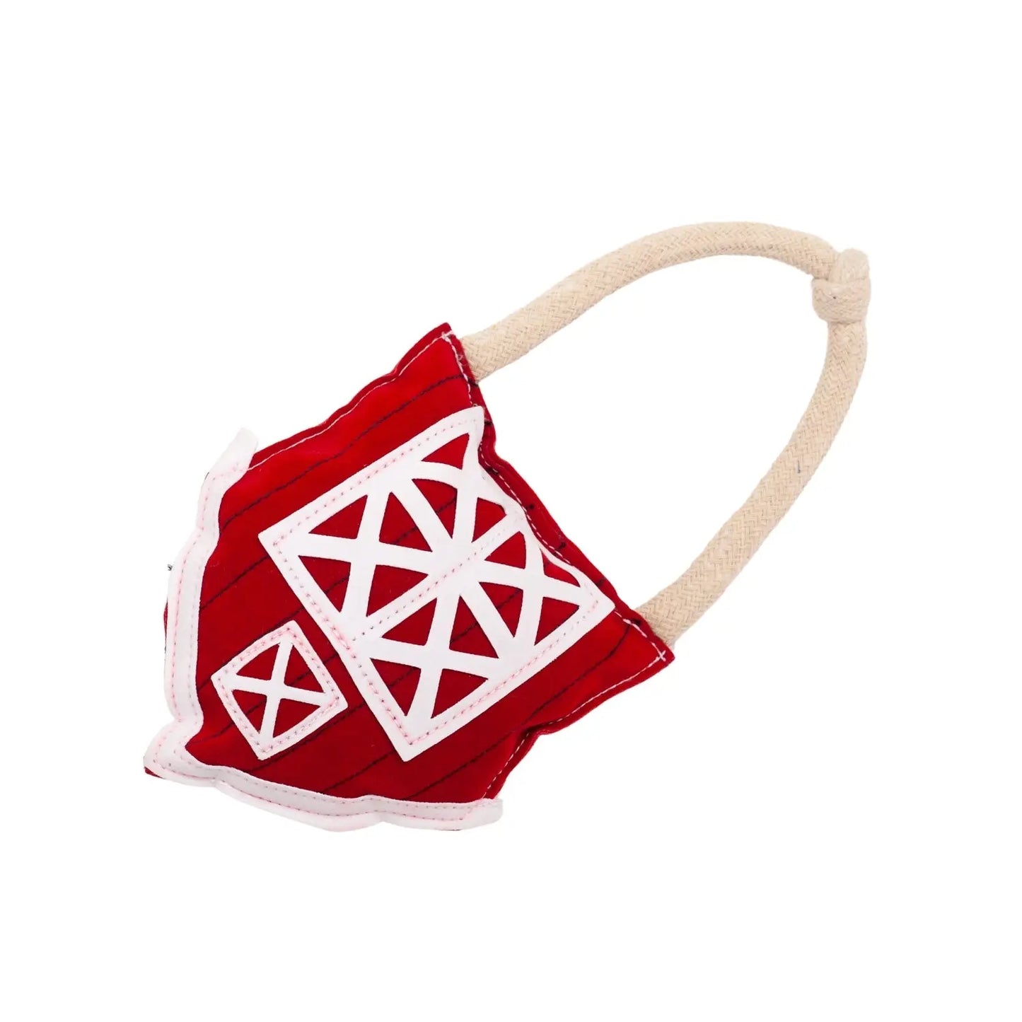 Country Living Faux Leather Red Barn Dog Chew Toy – Safe, Long-Lasting, and Non-Toxic American Pet Supplies