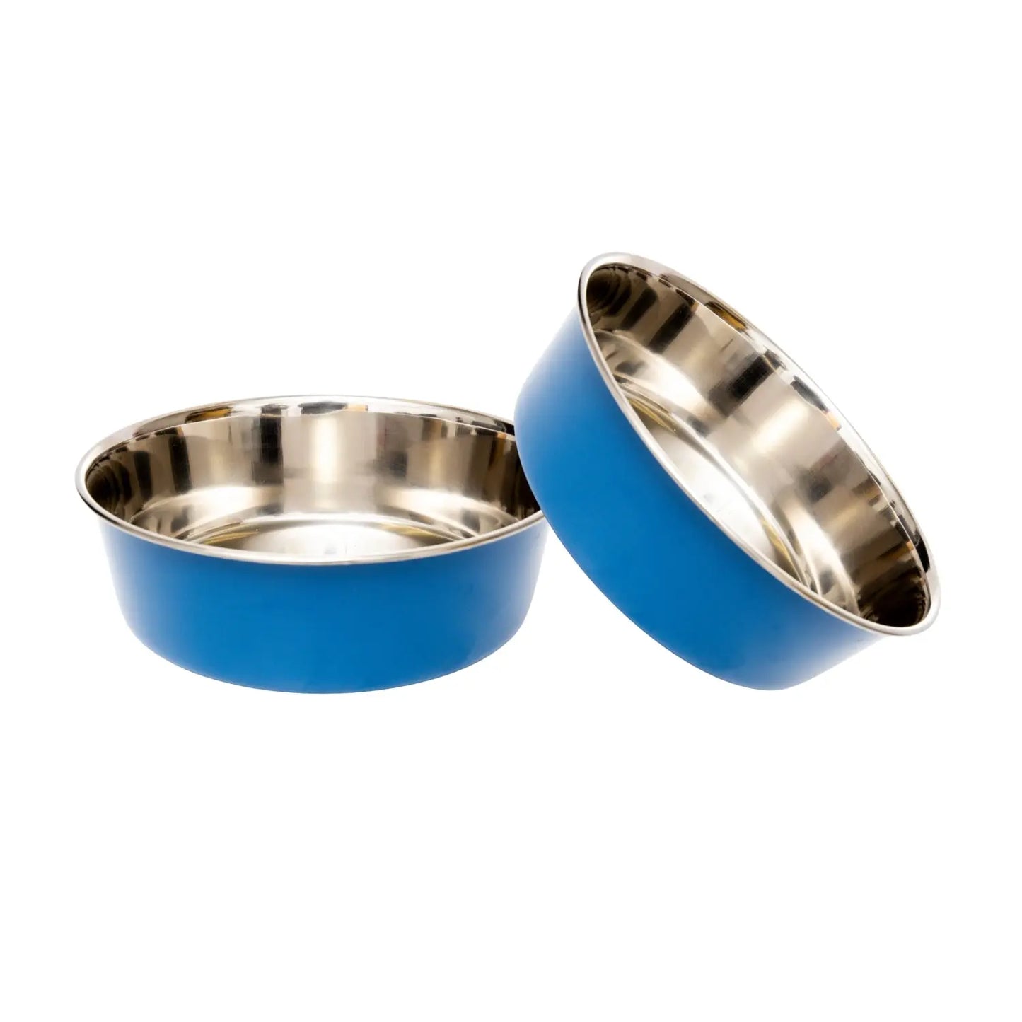 Country Living Set of 2 Heavy Gauge Stainless Steel Dog Bowls - Perfect for Food & Water American Pet Supplies