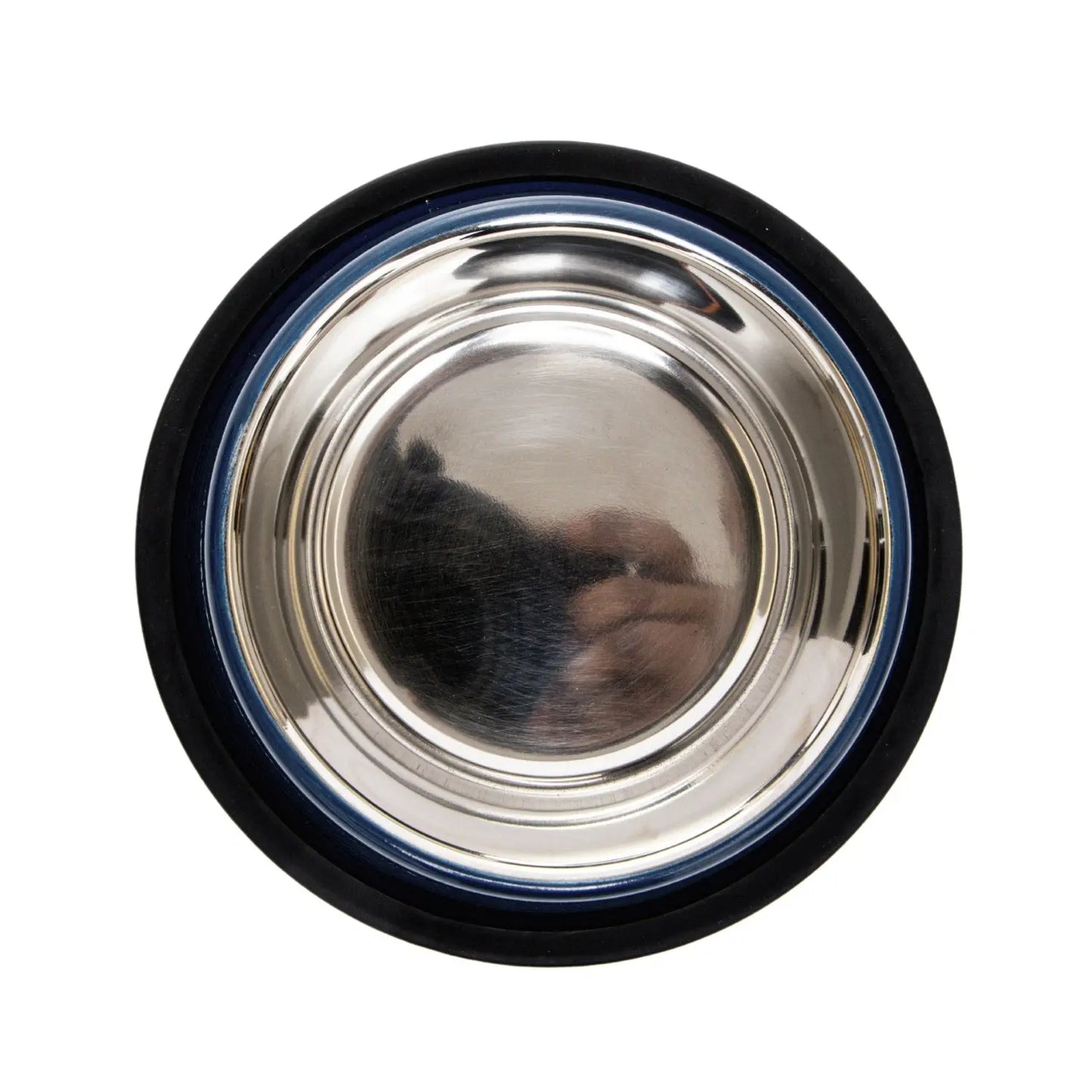 Country Living Set of 2 Ribbed Non-Slip Pet Bowls – Poseidon Blue American Pet Supplies