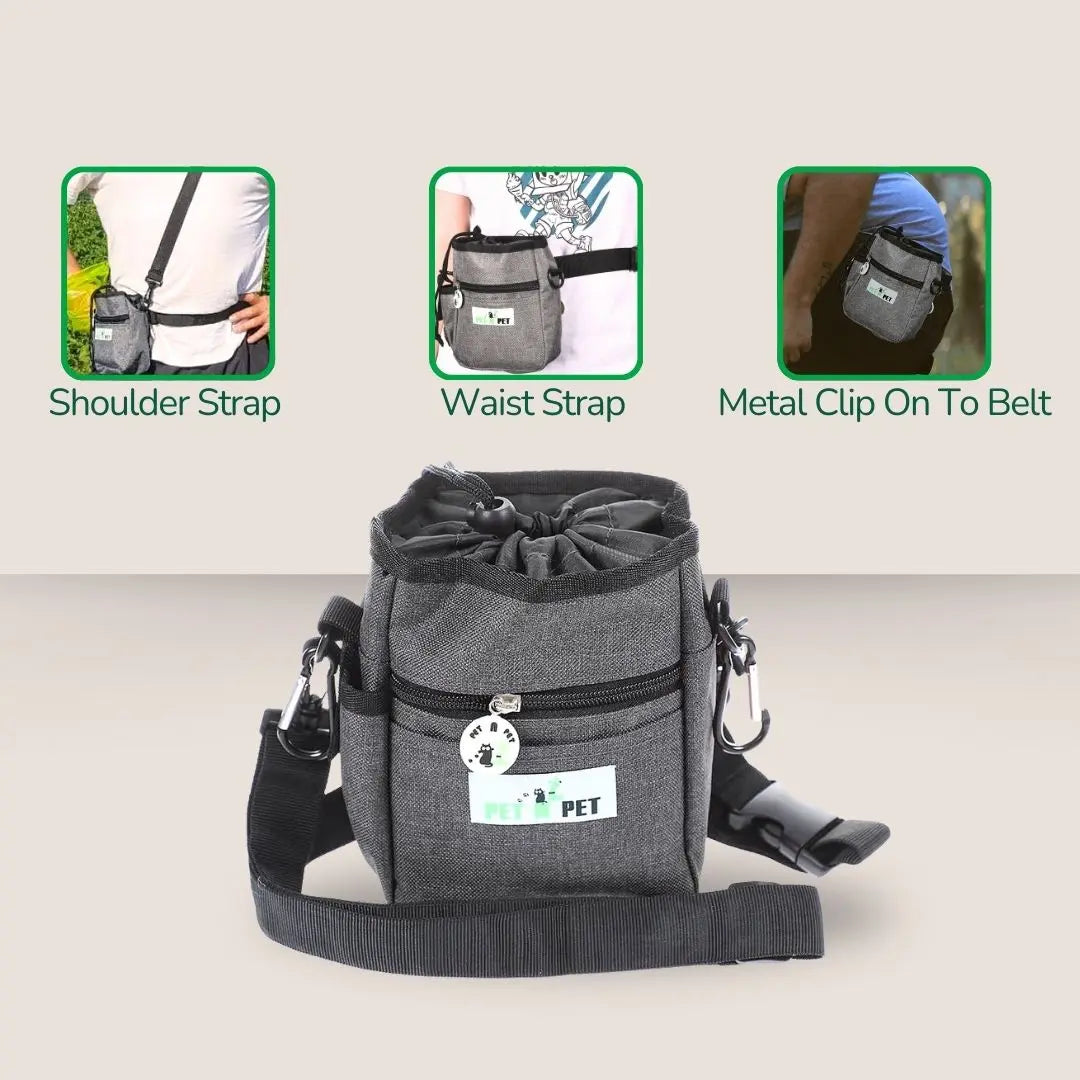 Dog Treat Pouch with 3 Rolls of Poop Bags - K9 Outdoors