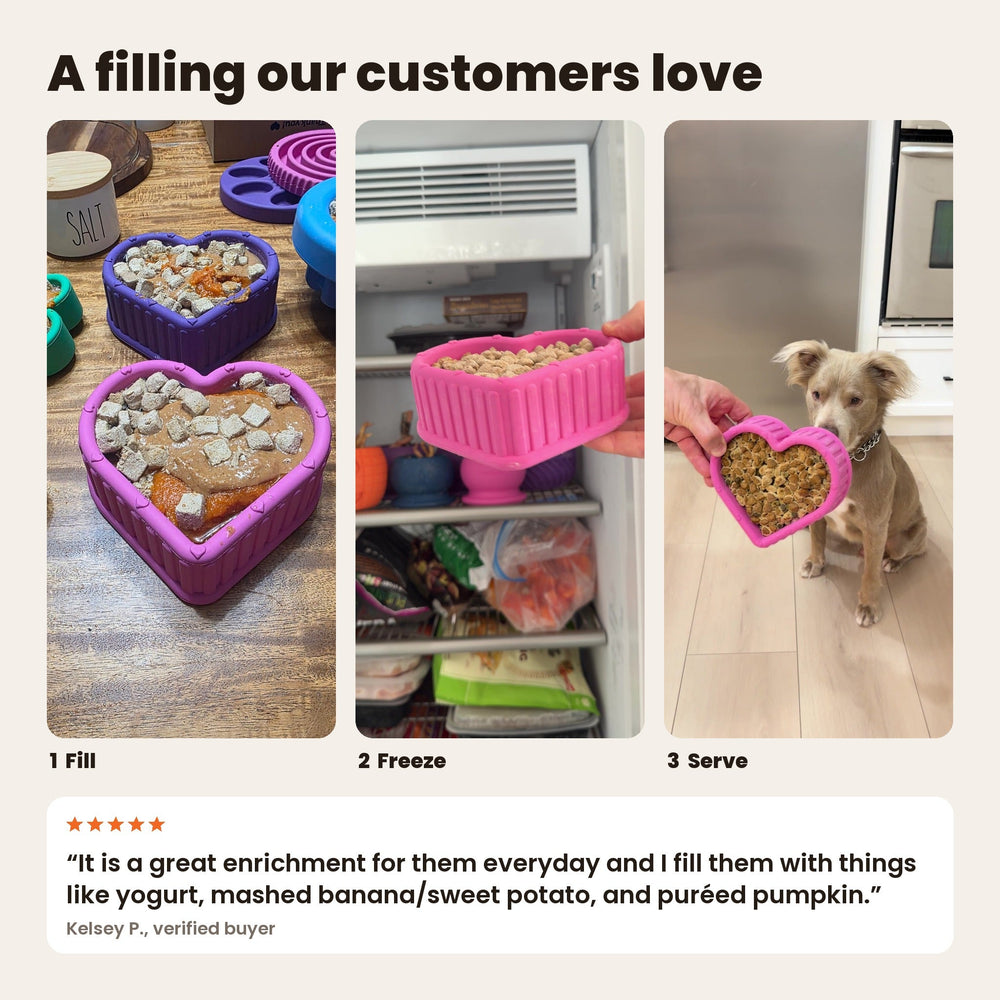FreezHeart - Durable Heart Enrichment Chew