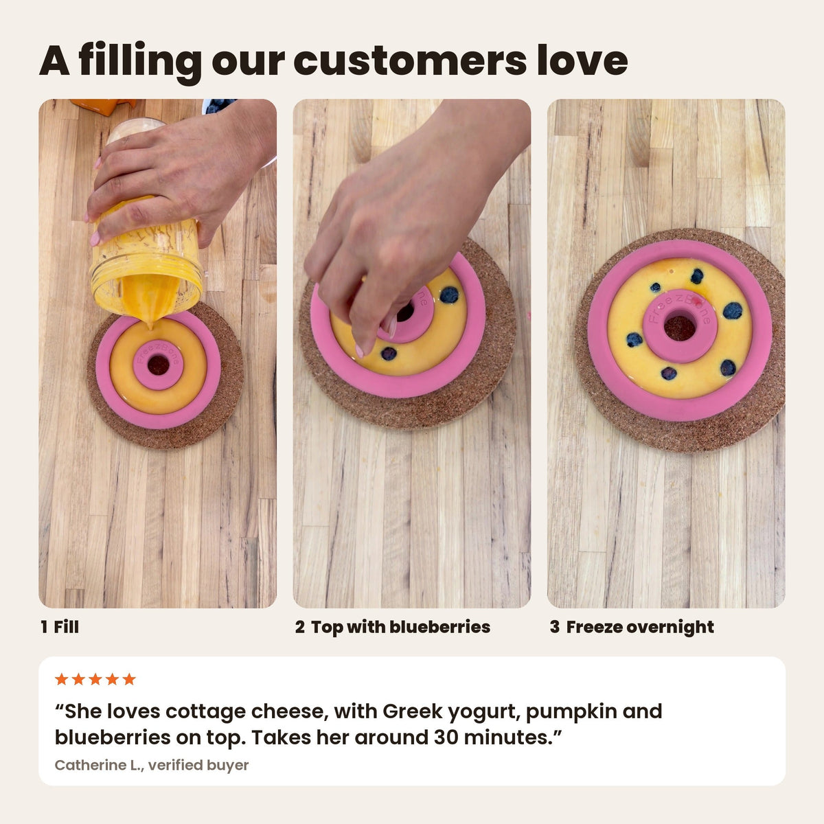 Freez Doughnut - Super Durable Treat Toy