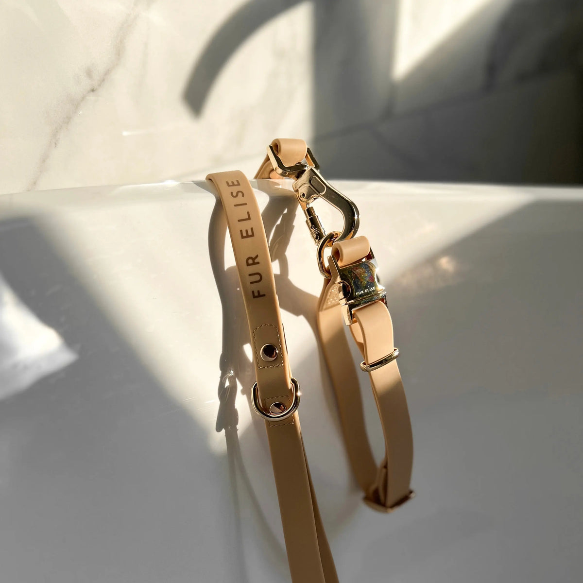 Fur Elise Collar & Leash Set - Sand