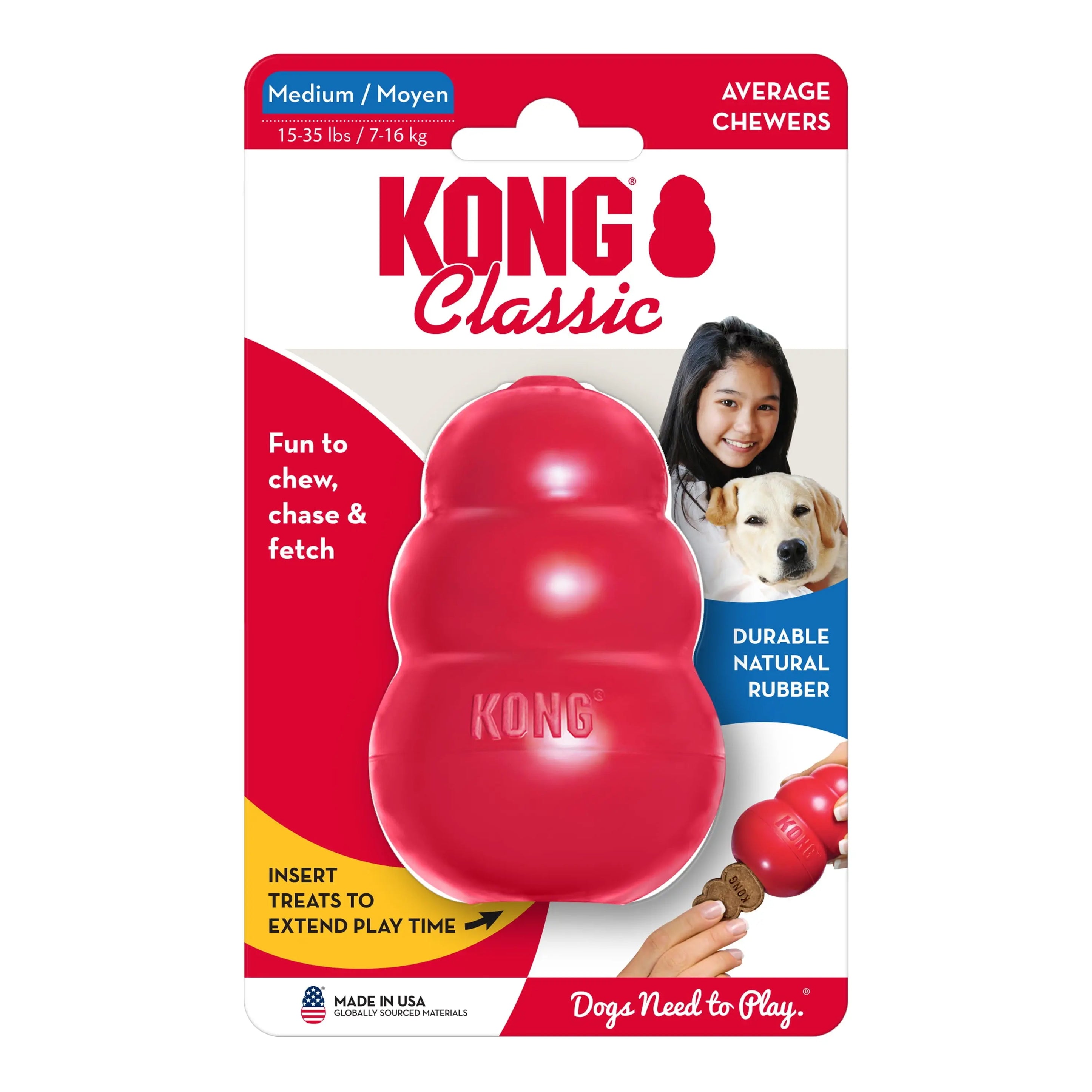 ® Classic Stuffable Dog Chew Toy, Medium