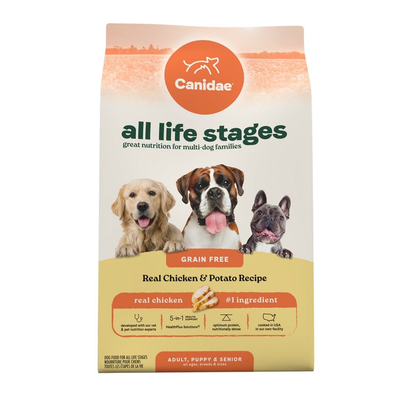 CANIDAE All Life Stages Dry Dog Food Real Chicken Potato, 1ea/4 lb
