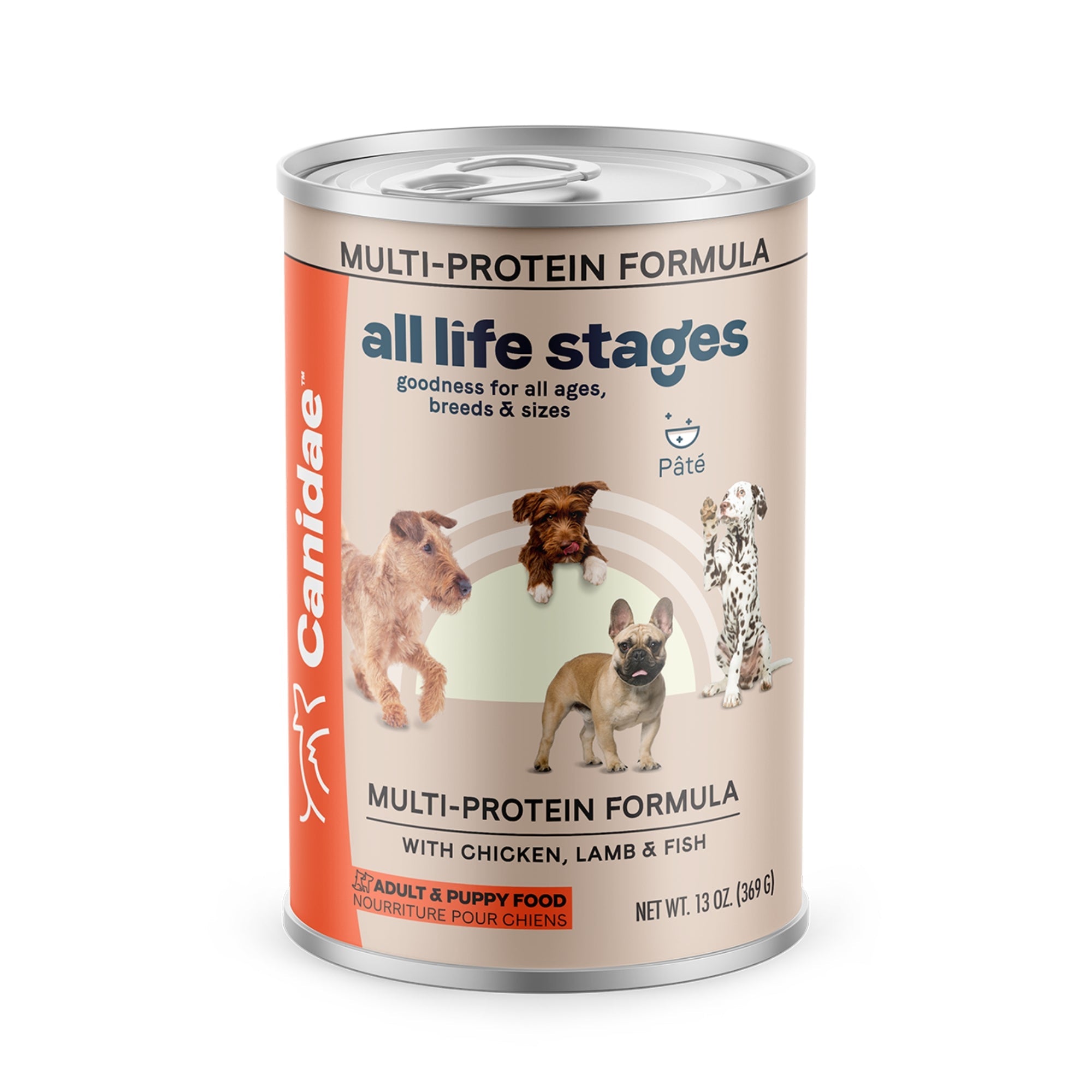 CANIDAE All Life Stages MultiProtein Canned Dog Food Chicken, Lamb Fish, 12ea/13 oz