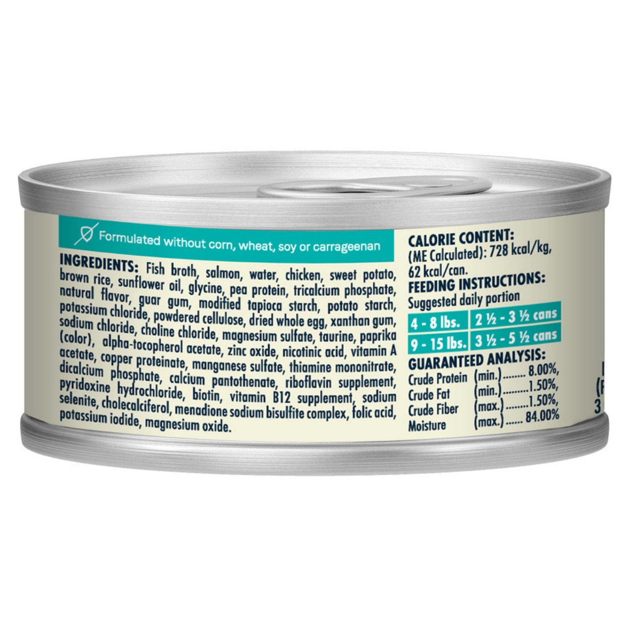 CANIDAE Balanced Bowl Canned Cat Food Salmon Sweet Potato, 24ea/3 oz