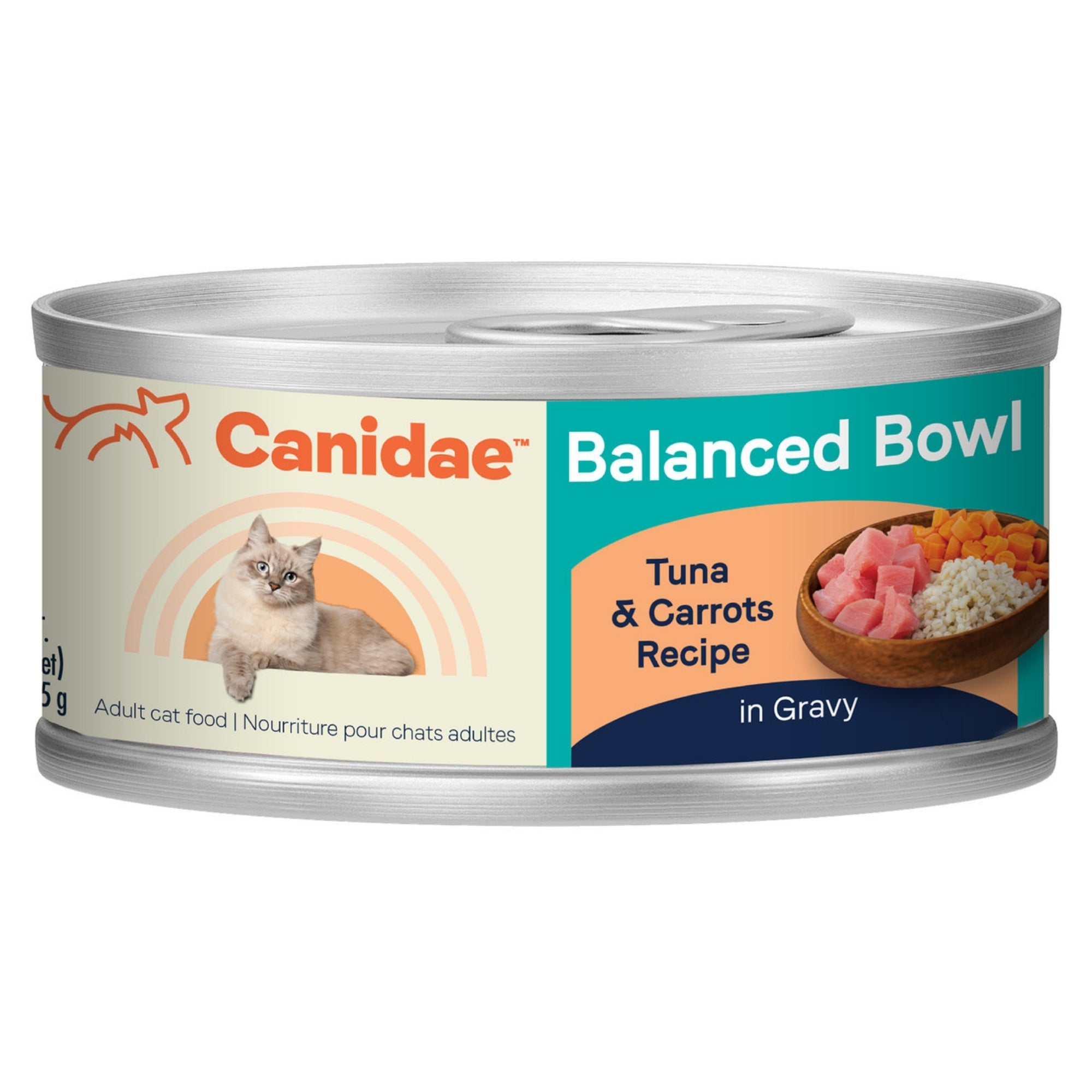 CANIDAE Balanced Bowl Canned Cat Food Tuna Carrots, 24ea/3 oz