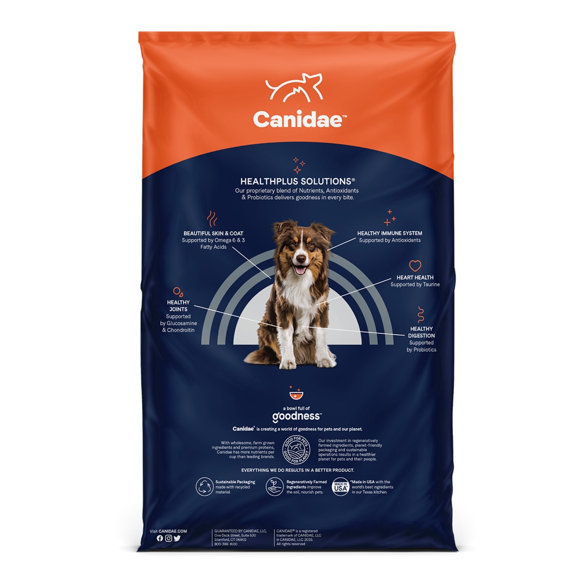 CANIDAE PURE Farm To Bowl GrainFree LID Dry Dog Food Duck Sweet Potato, 1ea/4 lb