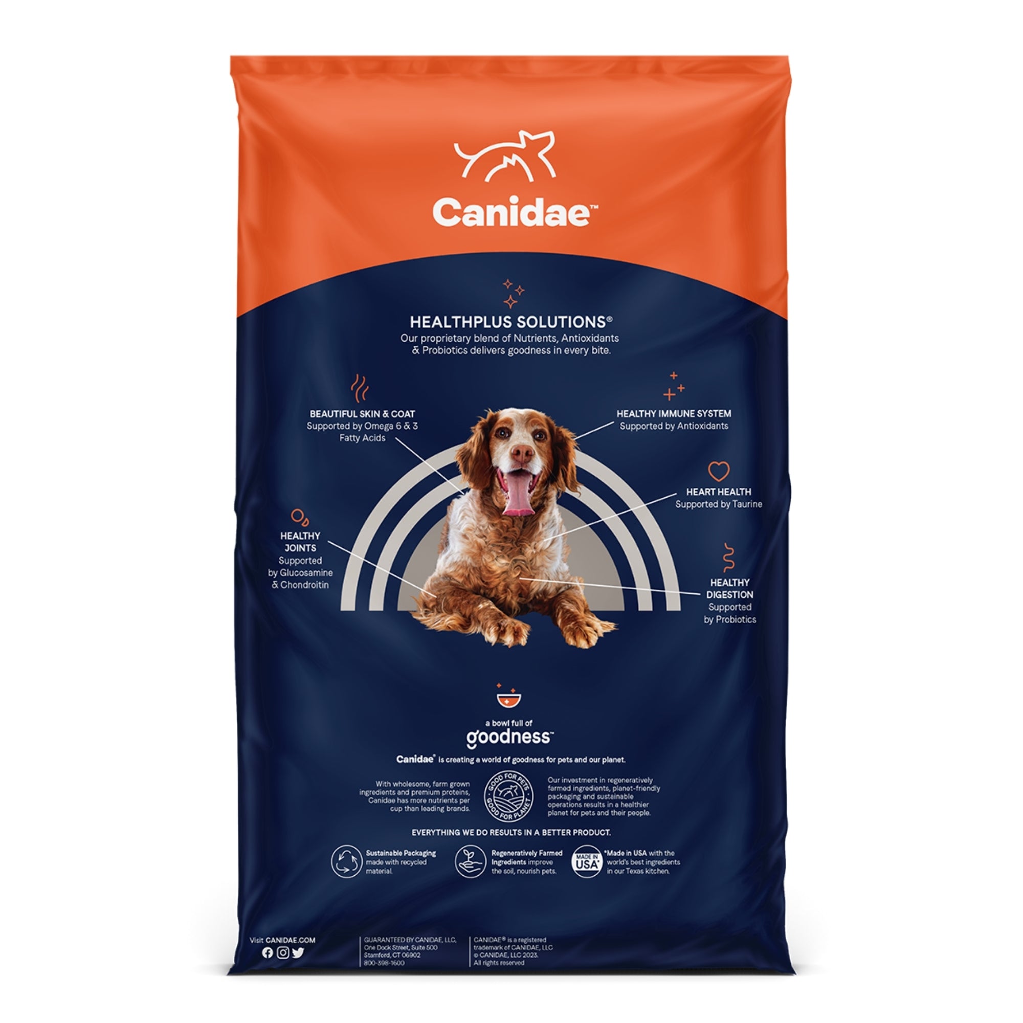 CANIDAE PURE Farm To Bowl GrainFree LID Dry Senior Dog Food Chicken, Sweet Potato Garbanzo Bean, 1ea/22 lb