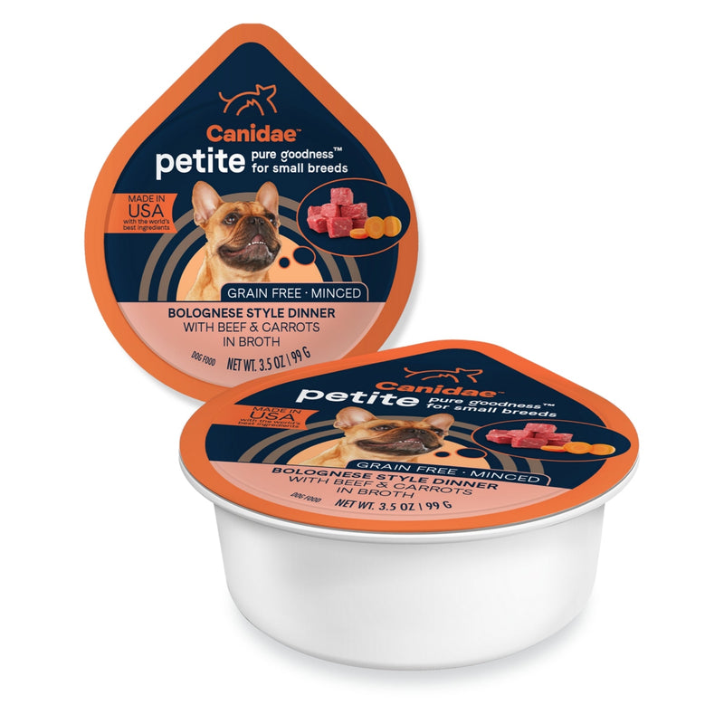 CANIDAE PURE Goodness Petite Small Breed GrainFree Canned Dog Food Minced w/Beef Carrots, 12ea/3.5 oz