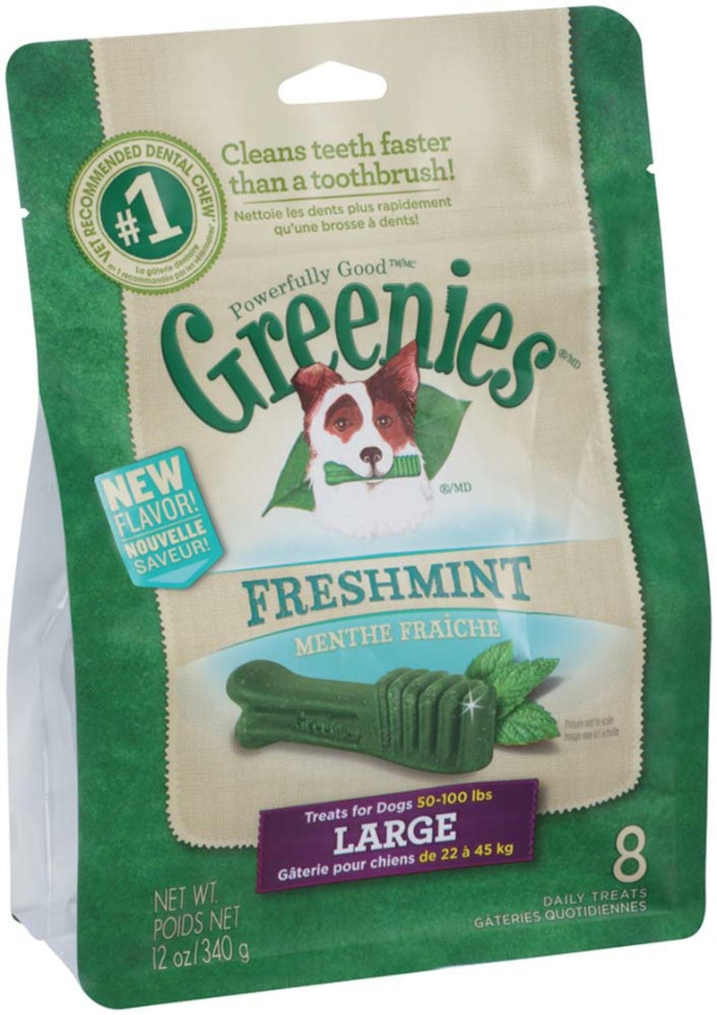 Greenies Dog Dental Treats Large, Fresh, 1ea/12 oz, 8 ct
