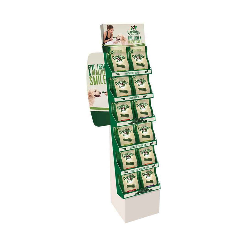 Greenies Original Dental Treats Floorstand/Powerwing Display 24ct/12oz