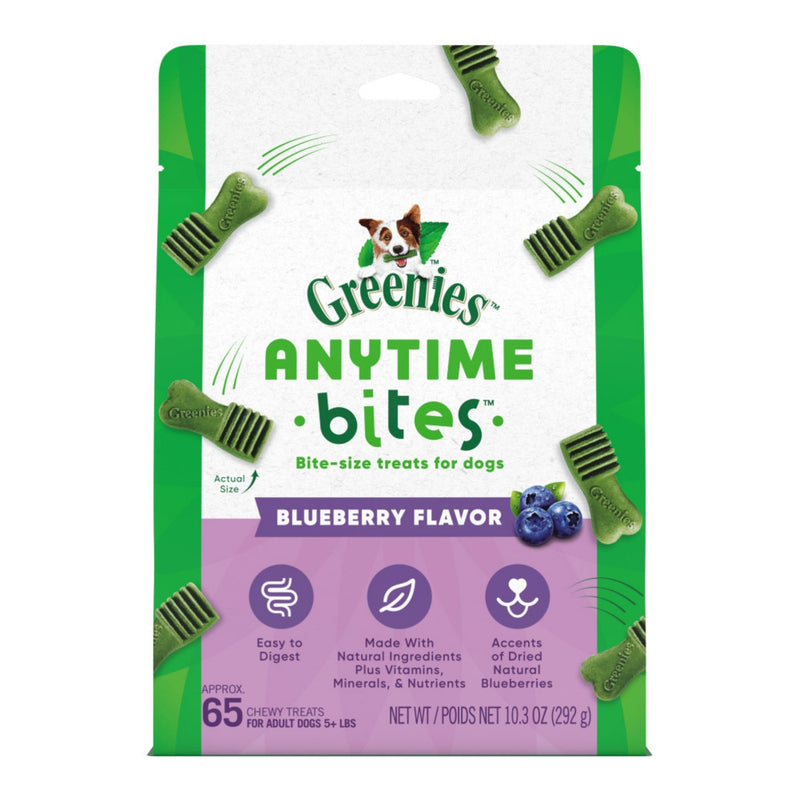 Greenies Anytime Bites Dog Treats Blueberry Flavor 10.3oz