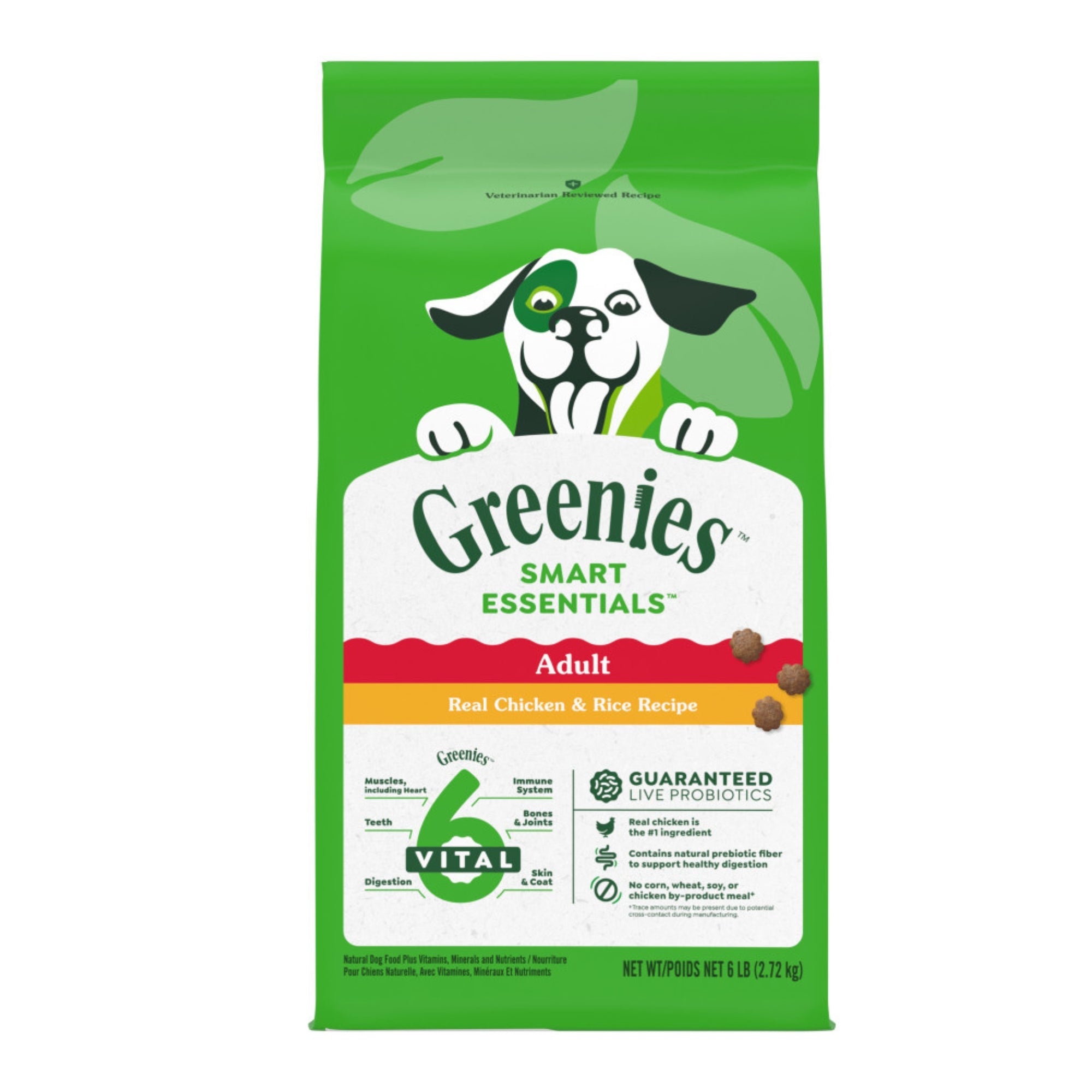 Greenies Smart Essentials Adult Dry Dog Food Chicken Rice, 1ea/6 lb