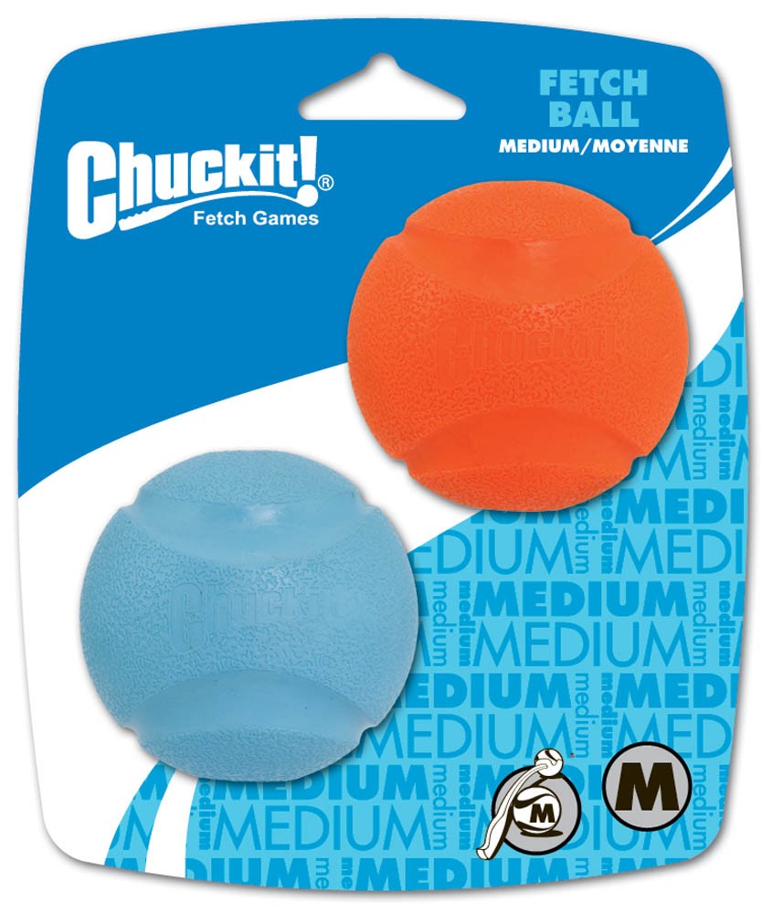 Chuckit! Fetch Ball Dog Toy Medium 2pk