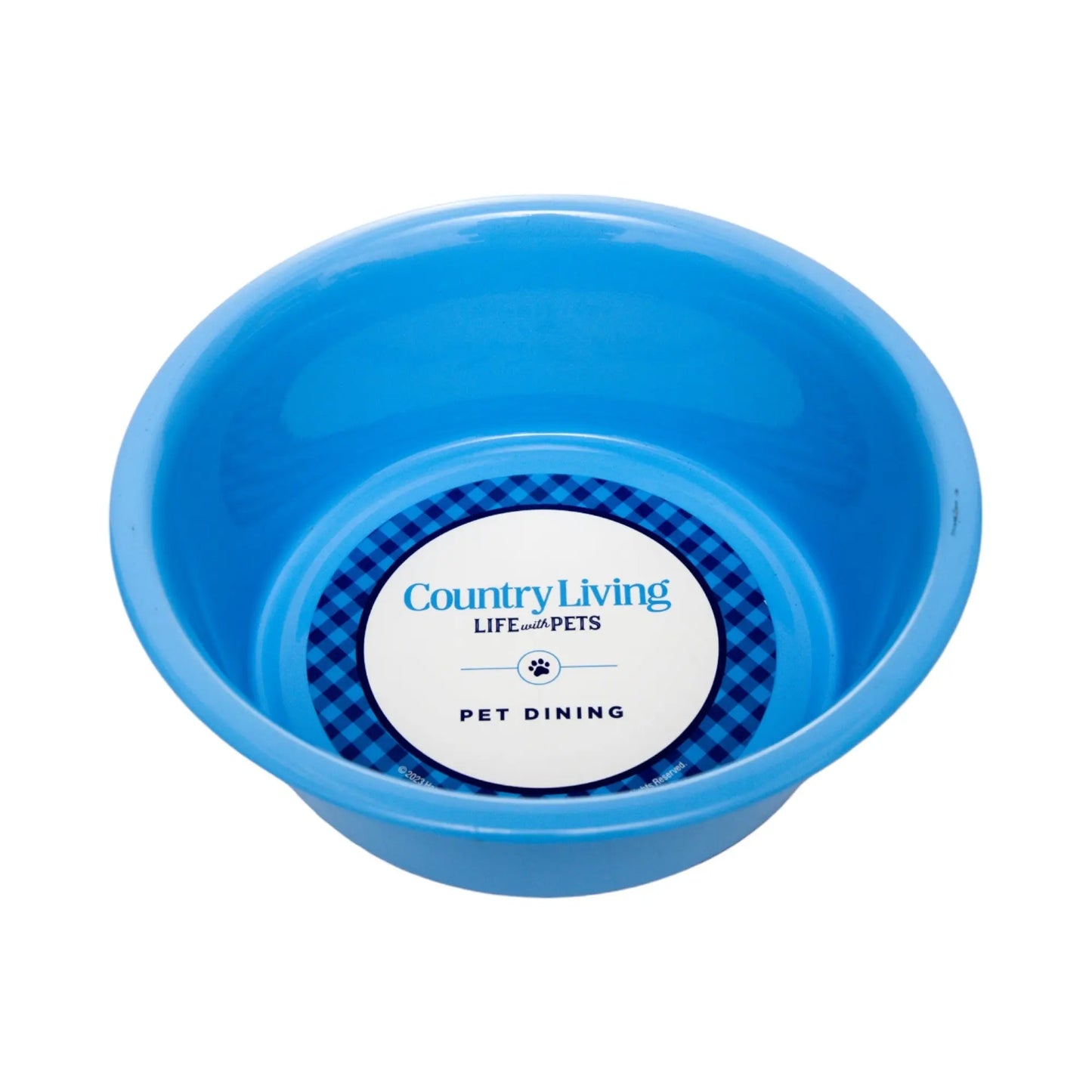 Country Living Set of 2 Coated Stainless Steel Heavy Dog Bowls - Ideal for Medium to Large Breeds American Pet Supplies