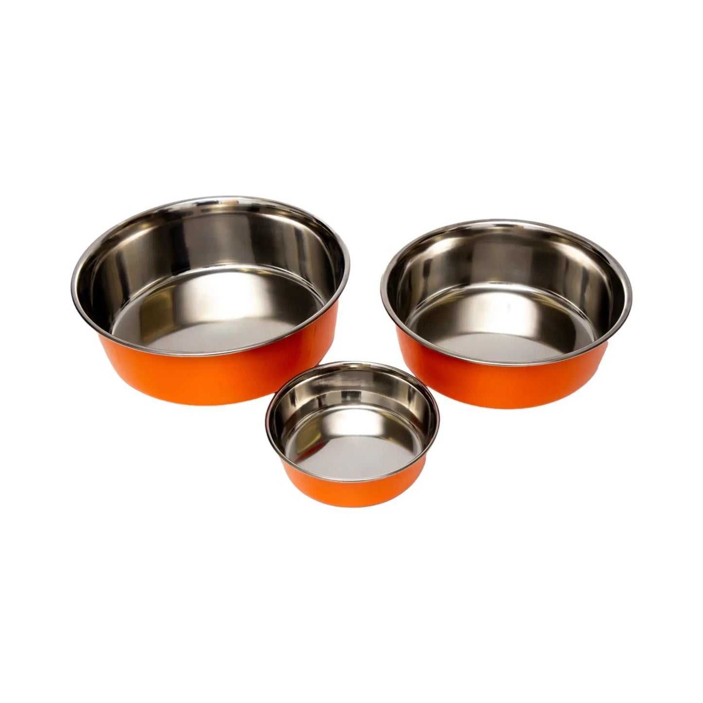 Country Living Set of 2 Heavy Gauge Stainless Steel Dog Bowls - Perfect for Food & Water American Pet Supplies