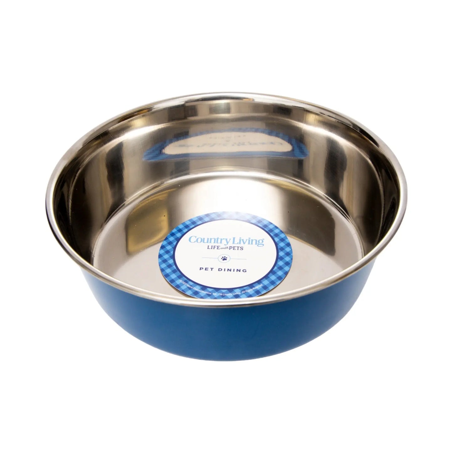 Country Living Set of 2 Heavy Gauge Stainless Steel Dog Bowls - Perfect for Food & Water American Pet Supplies