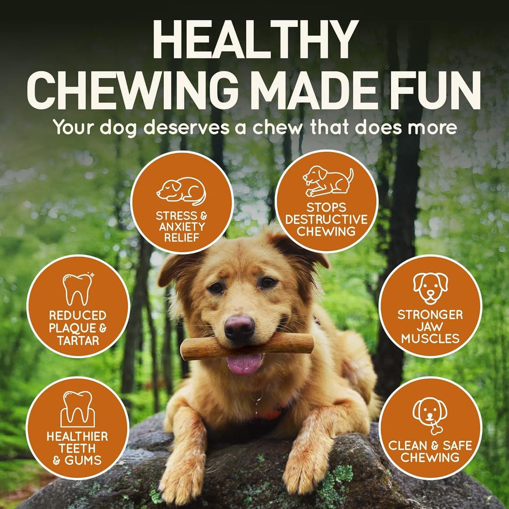 Coffee Wood Dog Chew with Salmon Oil – Natural Chew Stick