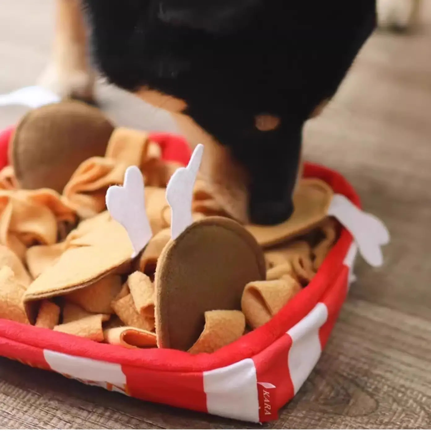 Milou & Lumi Pet Snuffle Mat Treat Hiding Toy - Fried Chicken Dr. Milou