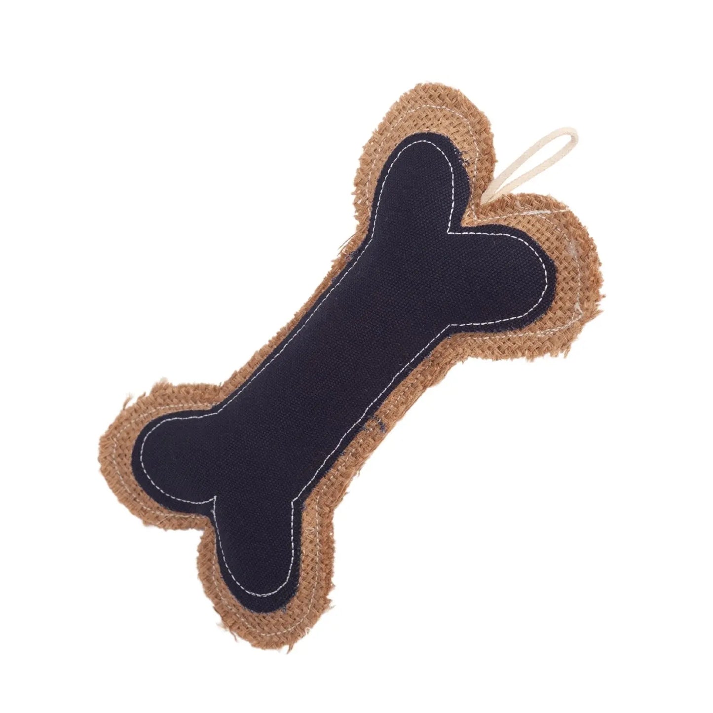Country Living Jean Leather-Jute Bone Pillow Dog Chew Toy – Durable, Safe and Non-Toxic American Pet Supplies