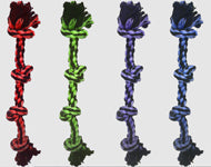 Multipet Nuts for Knots 4Knot Rope Dog Toy Assorted, 1ea/25 in