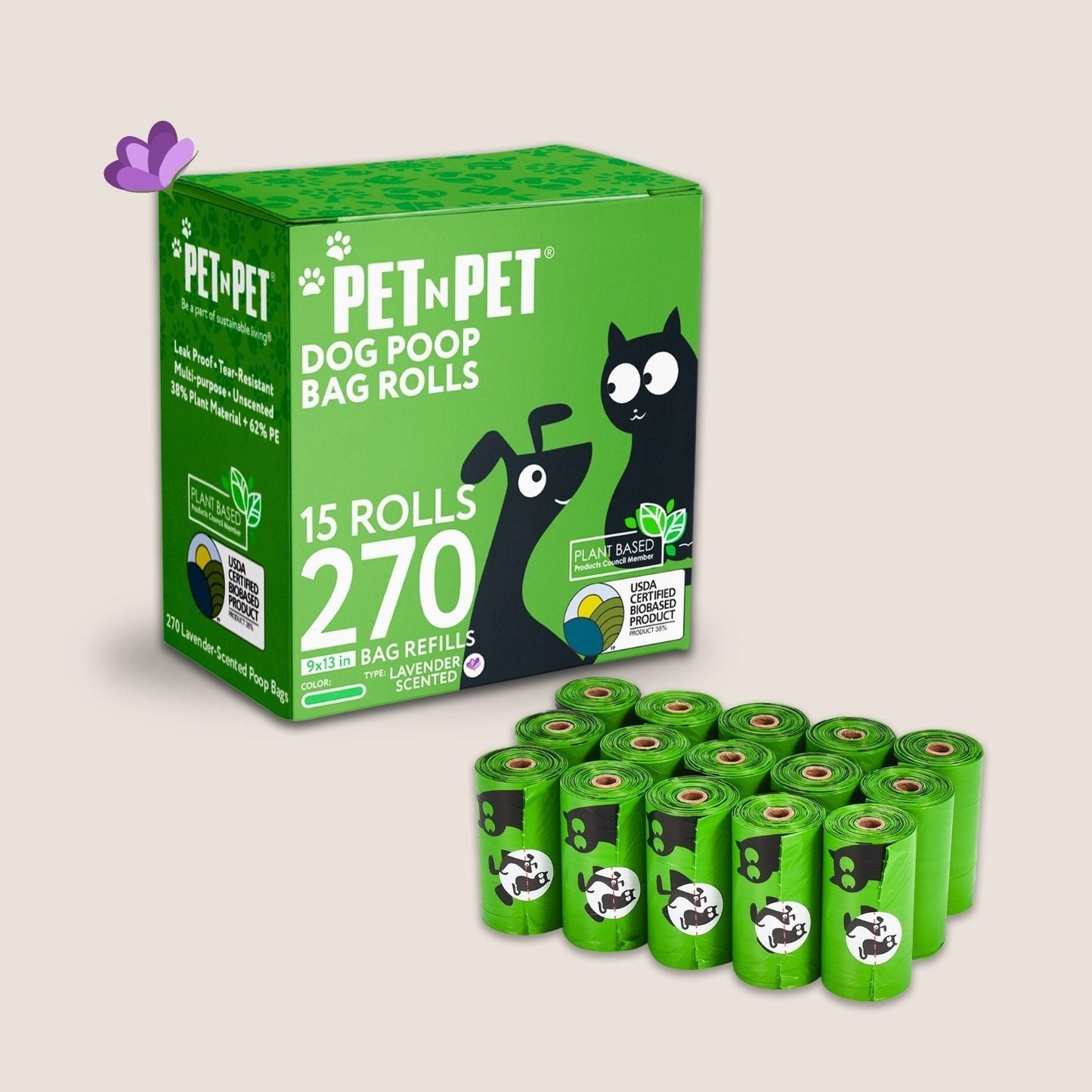 41% Plant-based Poop Bags Pet N Pet ®